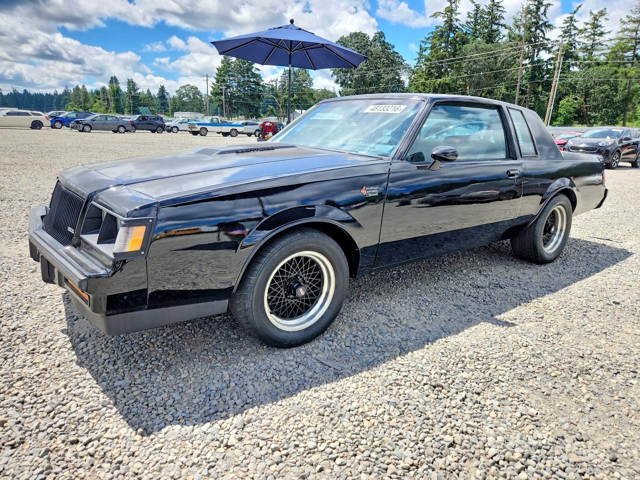 1987 Buick Regal Черный vin: 1G4GJ1177HP446805