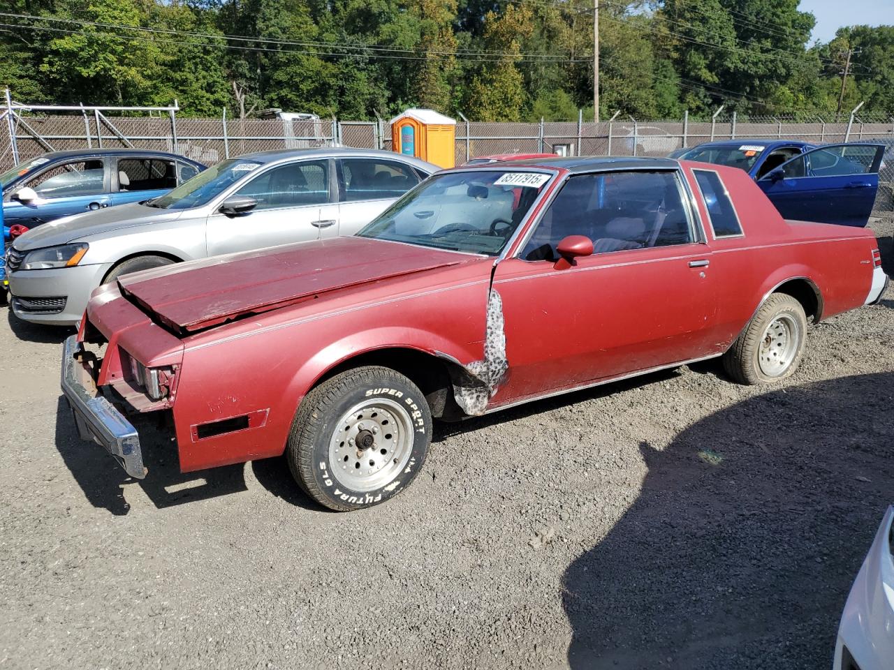 1986 Buick Regal Красный vin: 1G4GJ47Y2GP440099