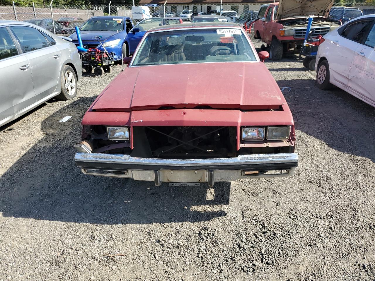 1986 Buick Regal Красный vin: 1G4GJ47Y2GP440099