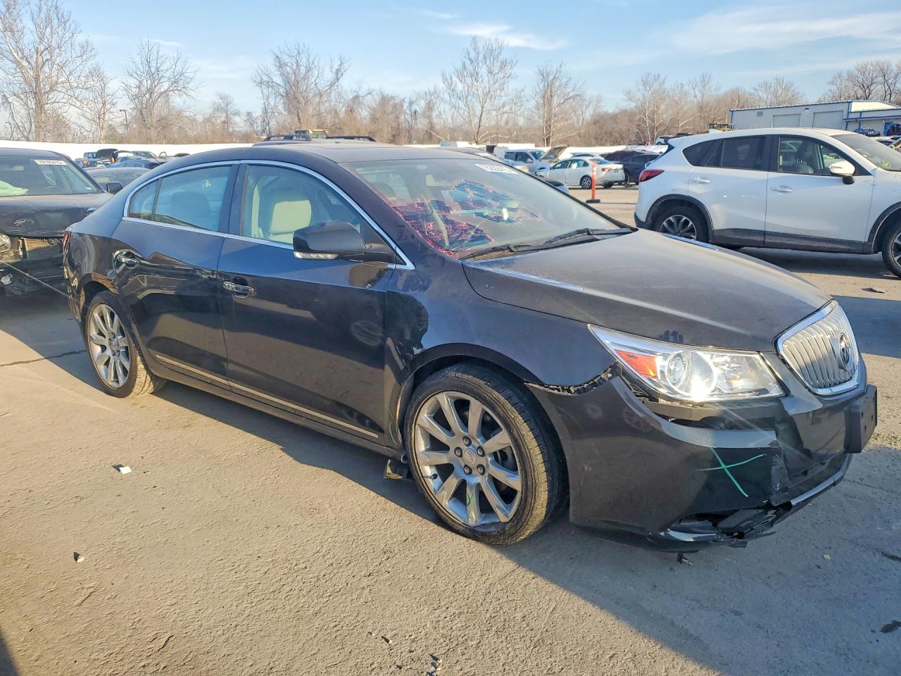 2012 Buick Lacrosse Touring Black vin: 1G4GJ5E31CF323644