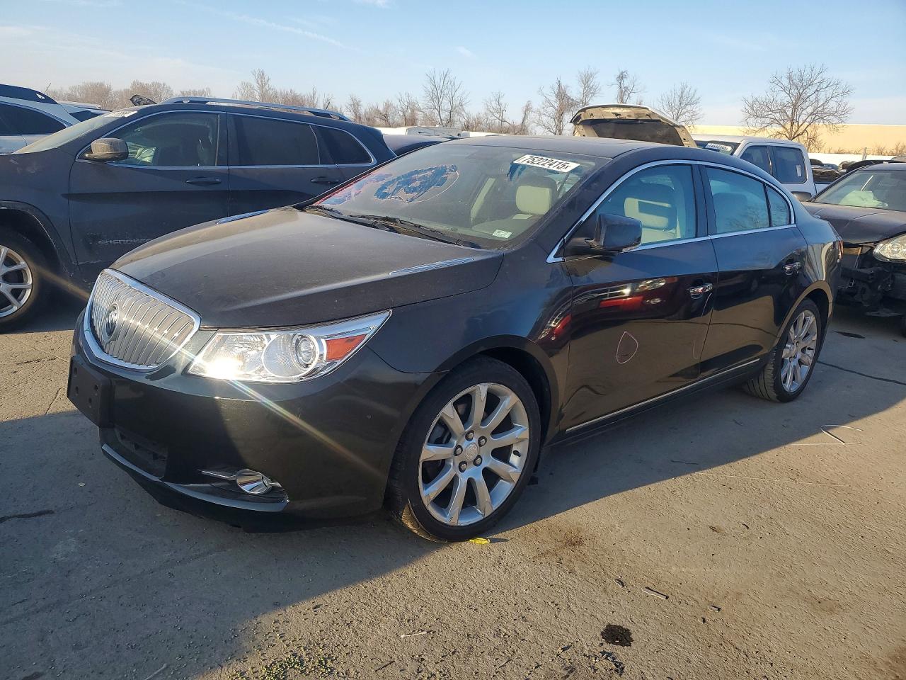 2012 Buick Lacrosse Touring Black vin: 1G4GJ5E31CF323644