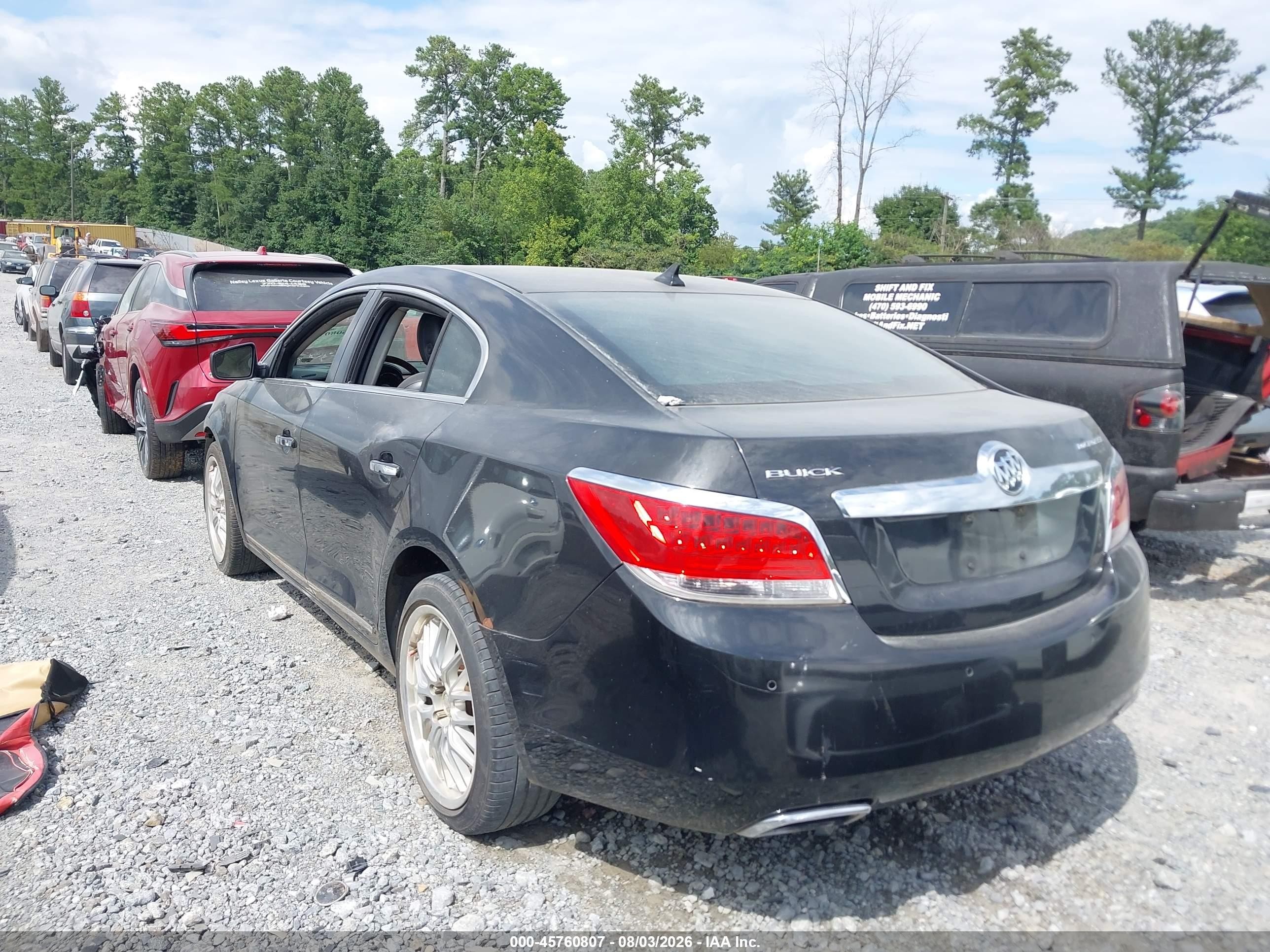 2012 Buick Lacrosse Touring Group Black vin: 1G4GJ5E36CF135895