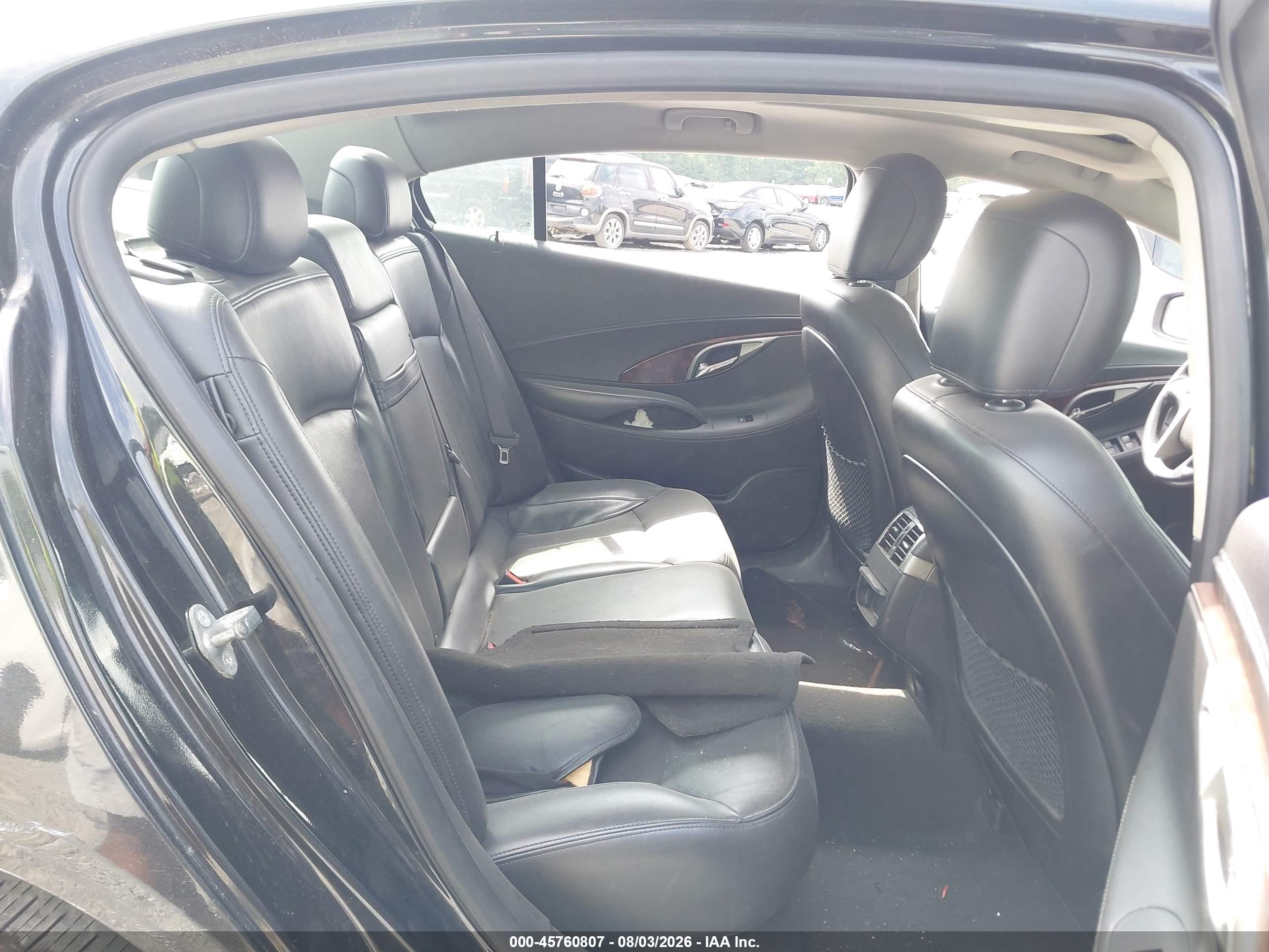 2012 Buick Lacrosse Touring Group Black vin: 1G4GJ5E36CF135895