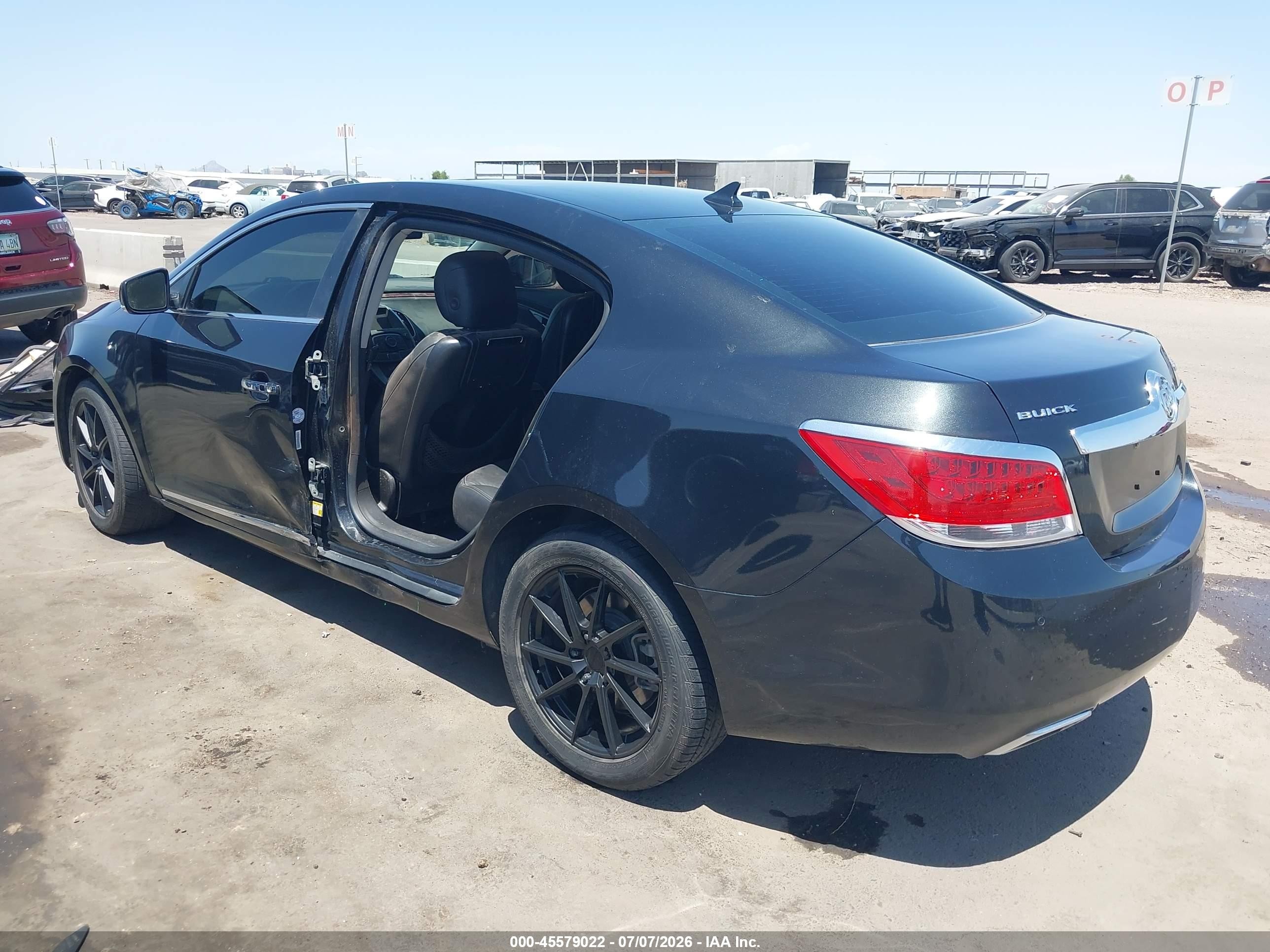 2012 Buick Lacrosse Touring Group Black vin: 1G4GJ5E36CF171974