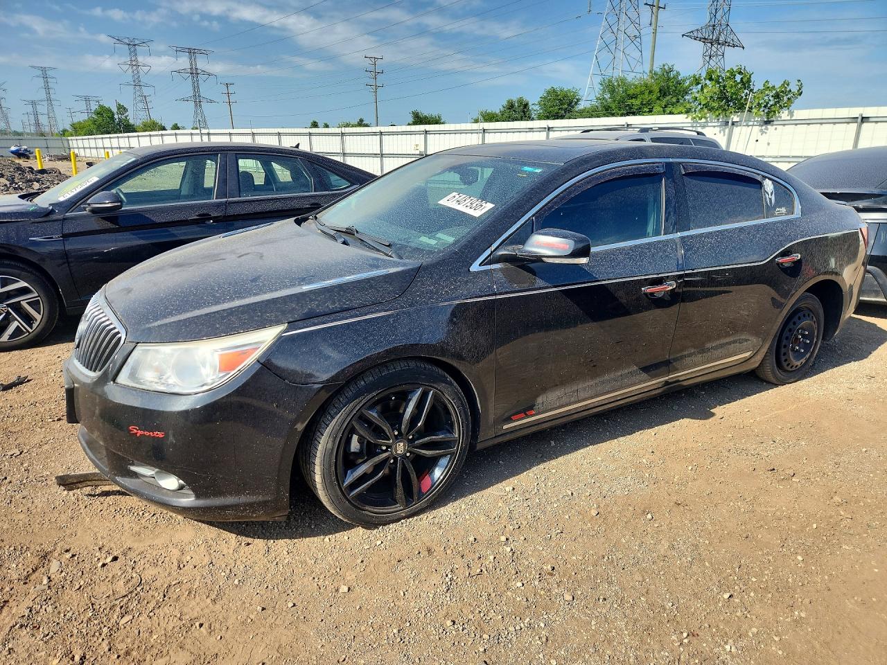 2013 Buick Lacrosse Touring Black vin: 1G4GJ5E37DF284771