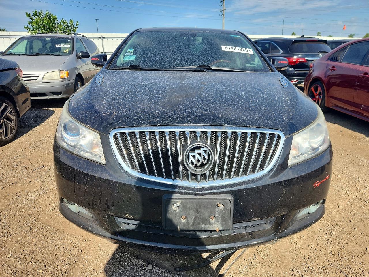 2013 Buick Lacrosse Touring Black vin: 1G4GJ5E37DF284771