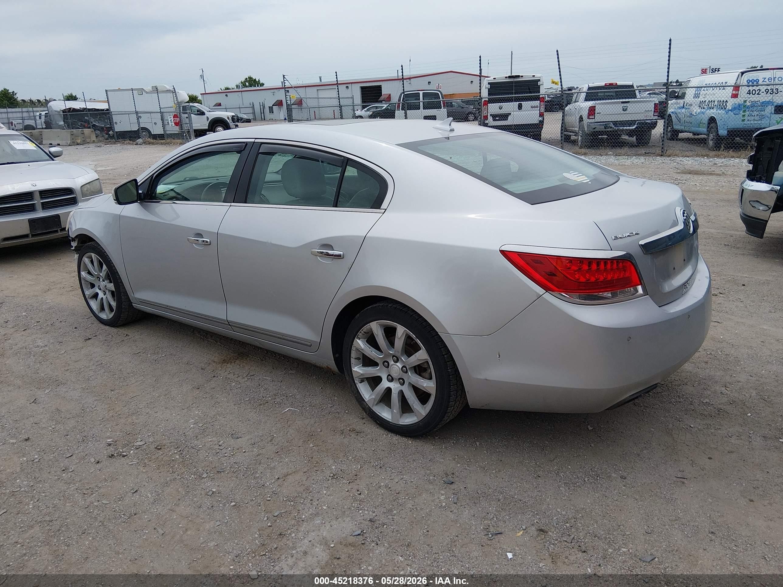 2012 Buick Lacrosse Touring Group Silver vin: 1G4GJ5E3XCF265534