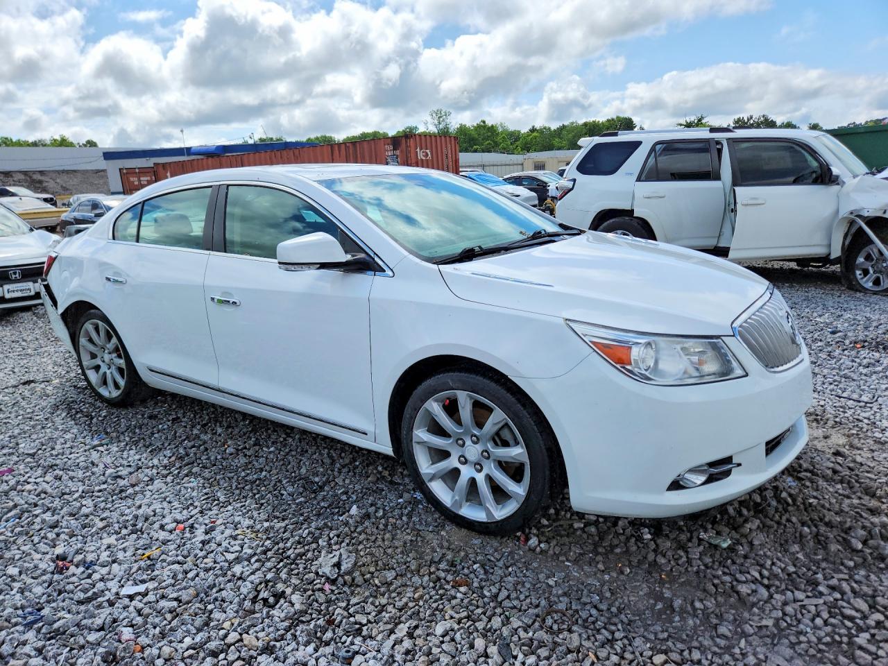 2012 Buick Lacrosse Touring White vin: 1G4GJ5G31CF314178