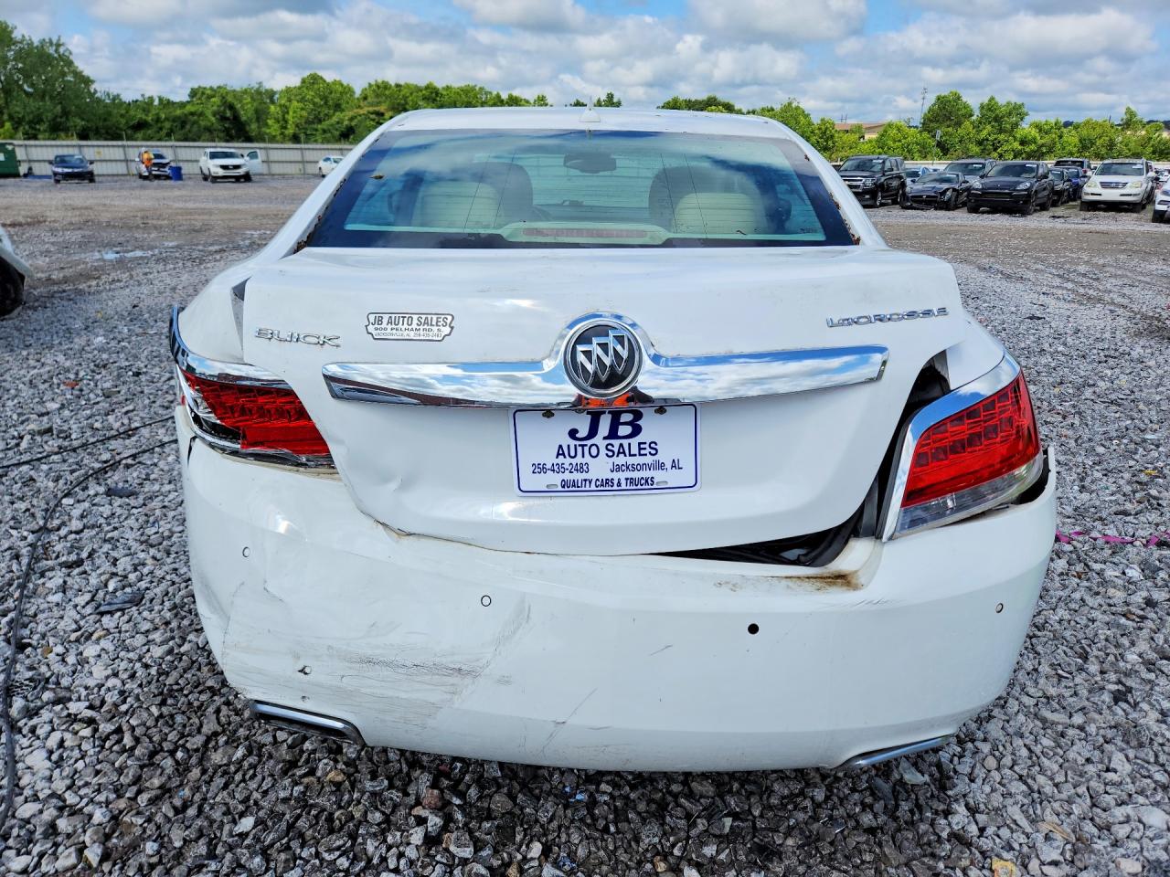 2012 Buick Lacrosse Touring White vin: 1G4GJ5G31CF314178