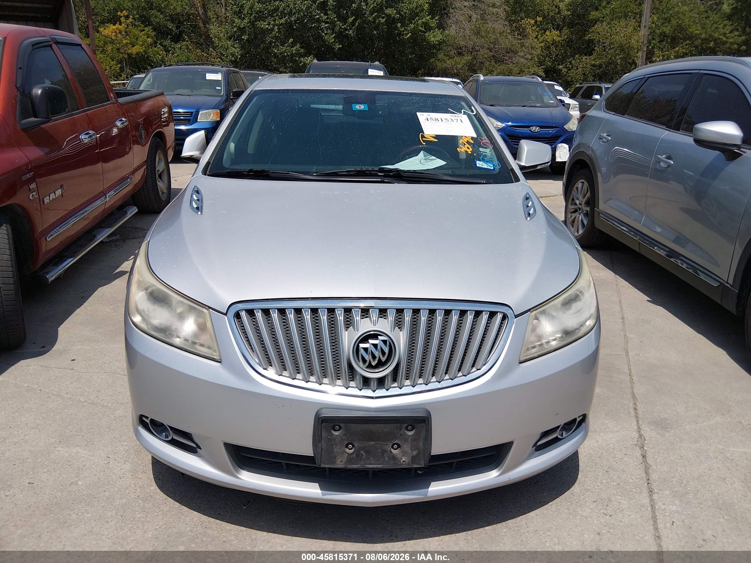 2012 Buick Lacrosse Touring Group Silver vin: 1G4GJ5G35CF367840