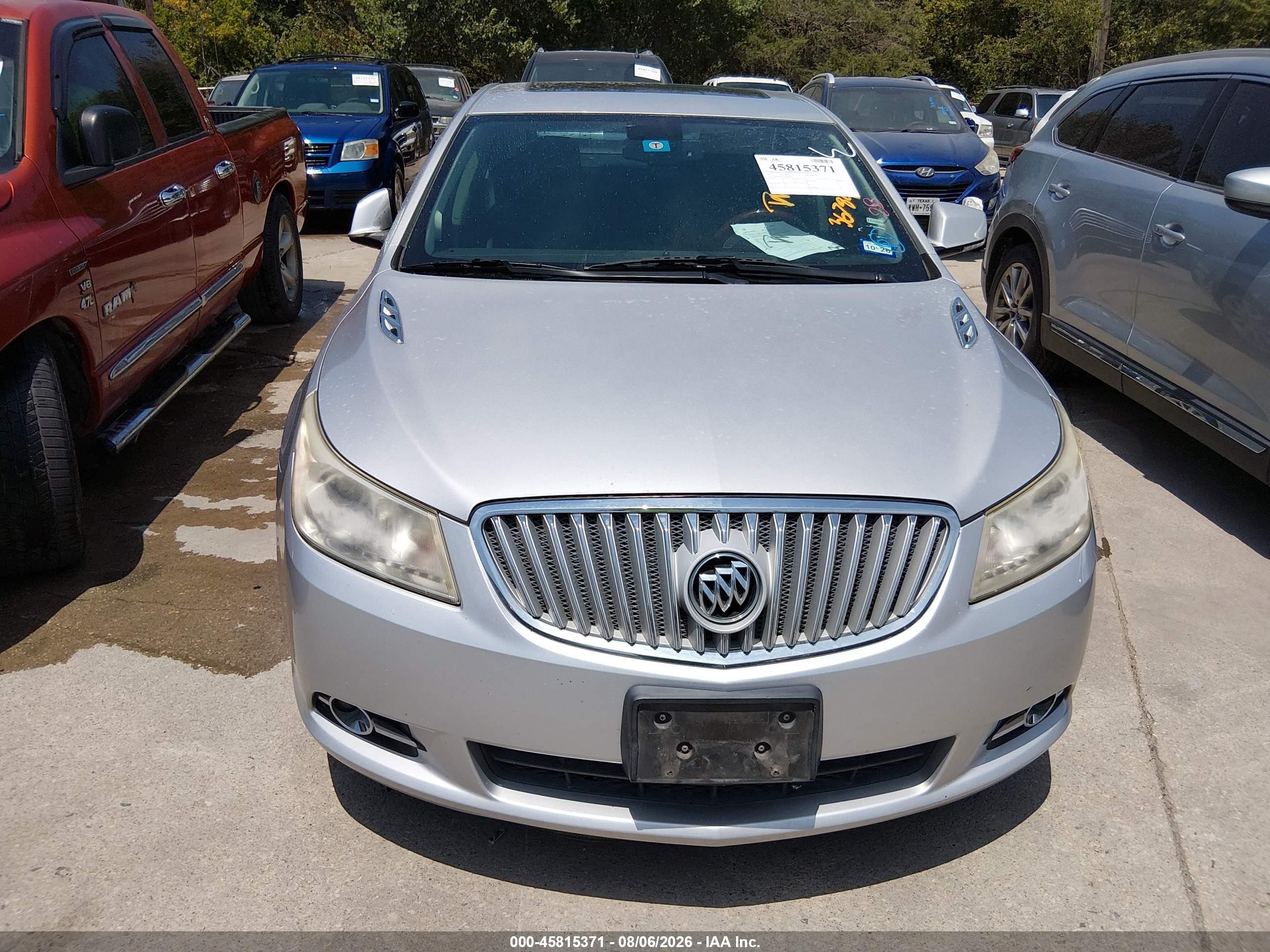 2012 Buick Lacrosse Touring Group Silver vin: 1G4GJ5G35CF367840