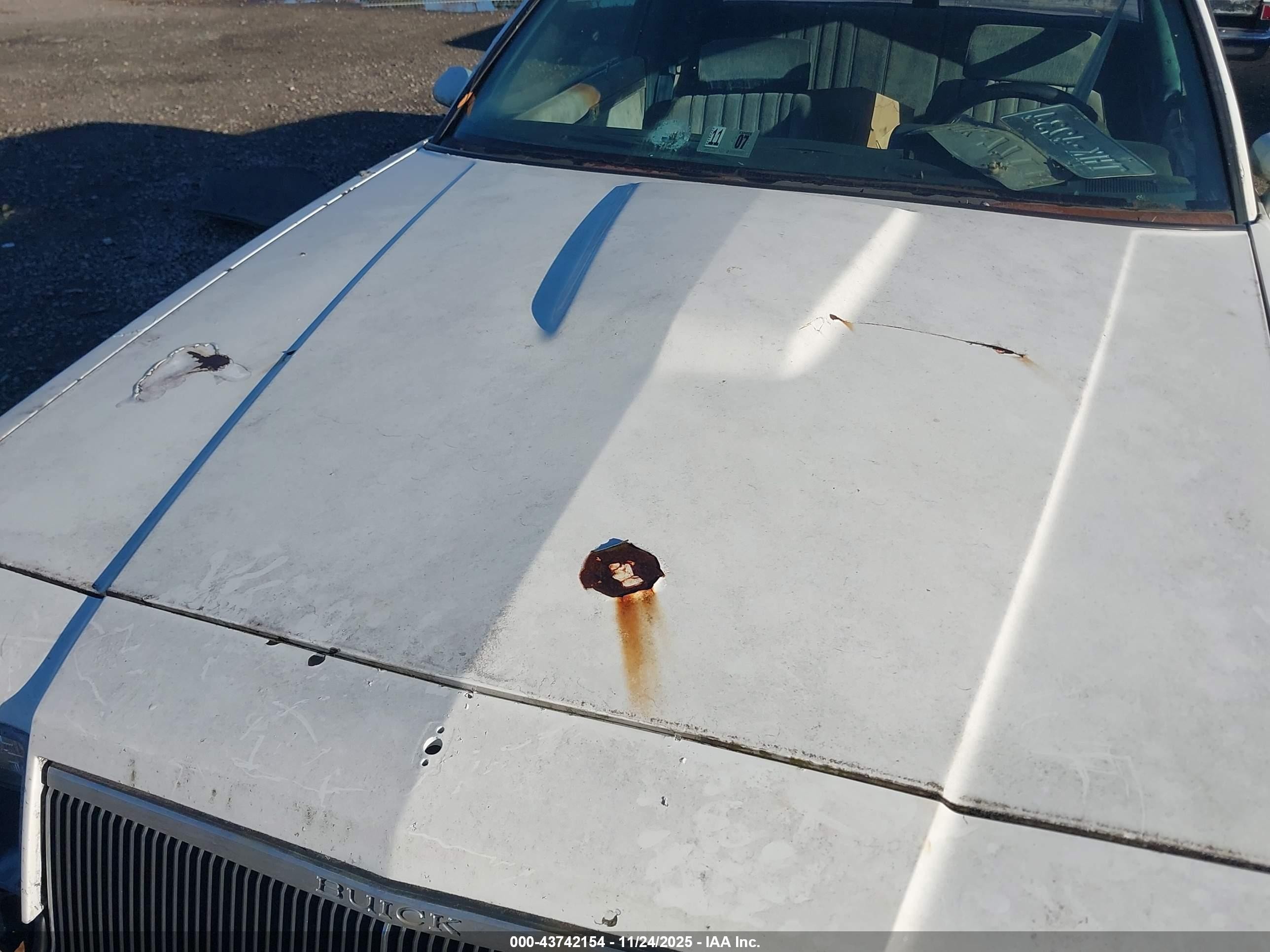 1986 Buick Regal T-type Белый vin: 1G4GK4777GP425747