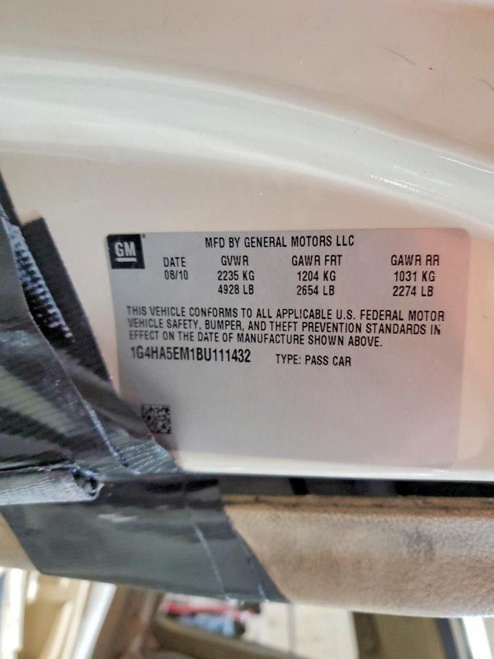 2011 Buick Lucerne Cx Gold vin: 1G4HA5EM1BU111432