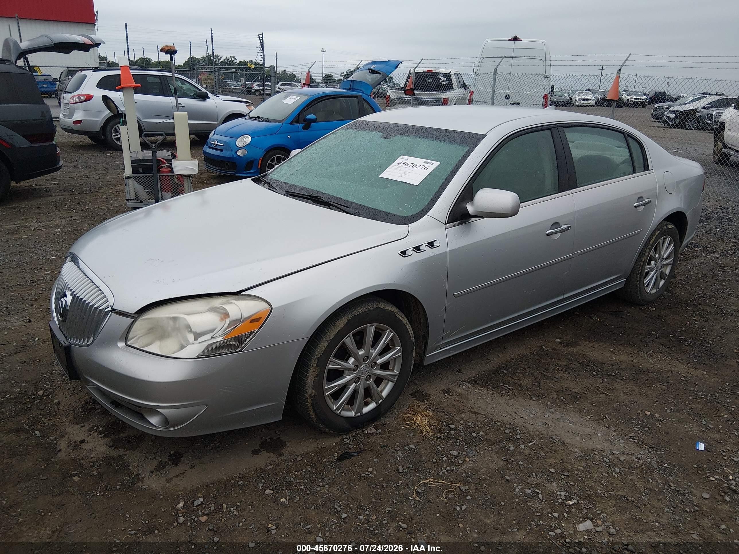 2010 Buick Lucerne Cx Silver vin: 1G4HA5EM3AU136508