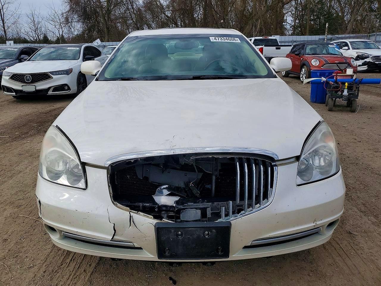 2010 Buick Lucerne Cxl White vin: 1G4HC5EM0AU117294