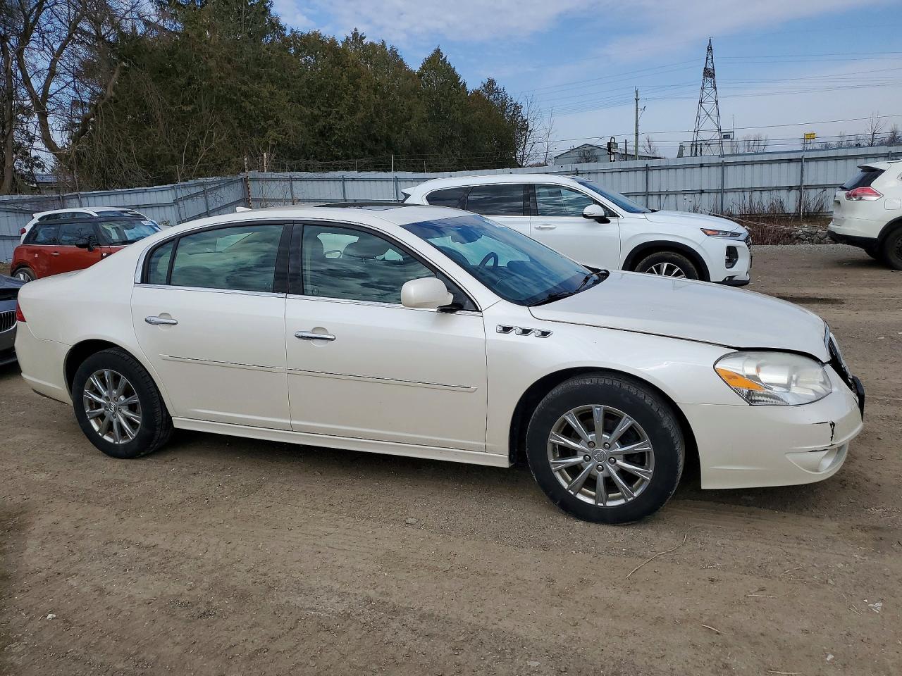 2010 Buick Lucerne Cxl White vin: 1G4HC5EM0AU117294