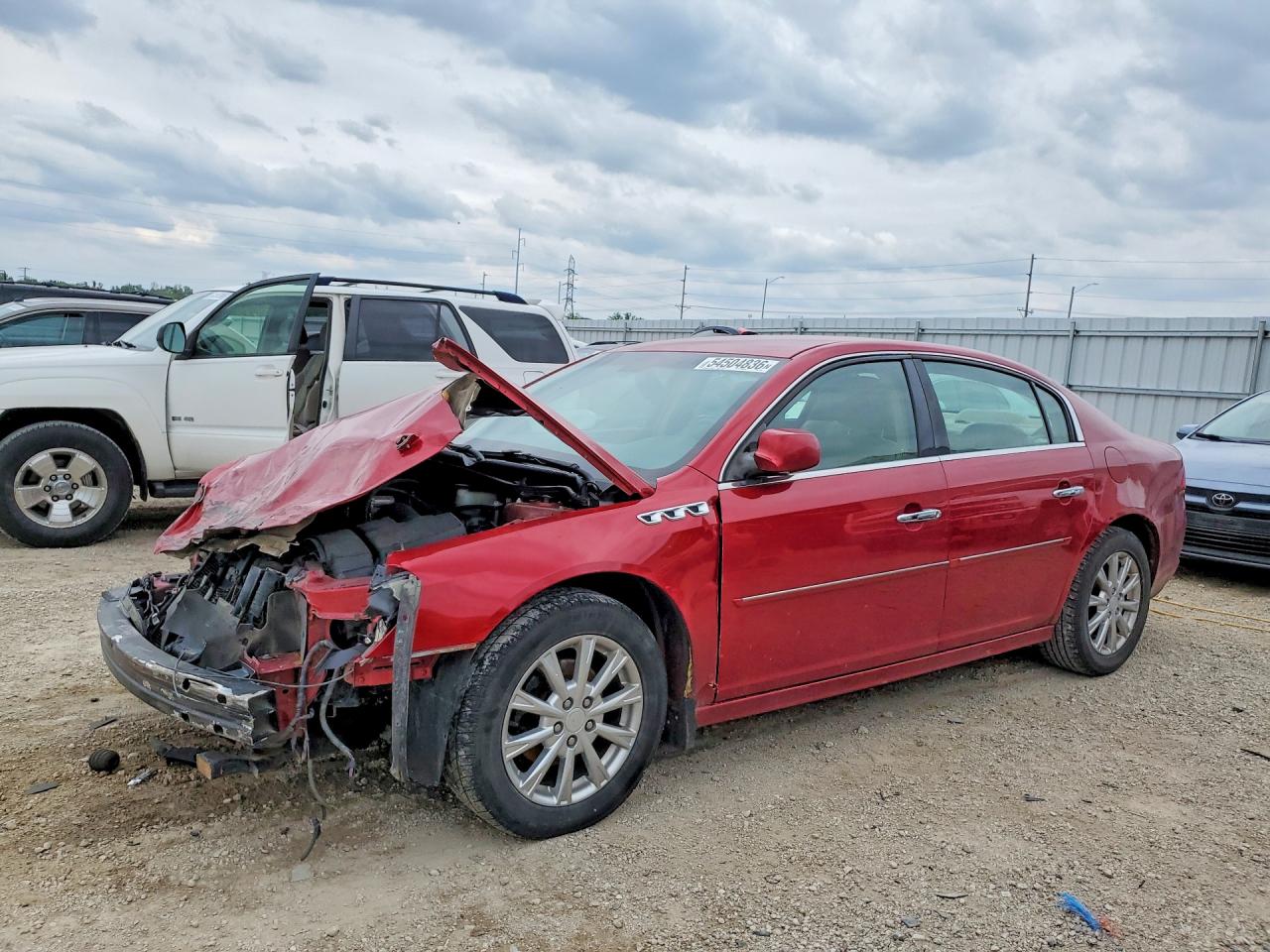 2010 Buick Lucerne Cxl Red vin: 1G4HC5EM0AU132040