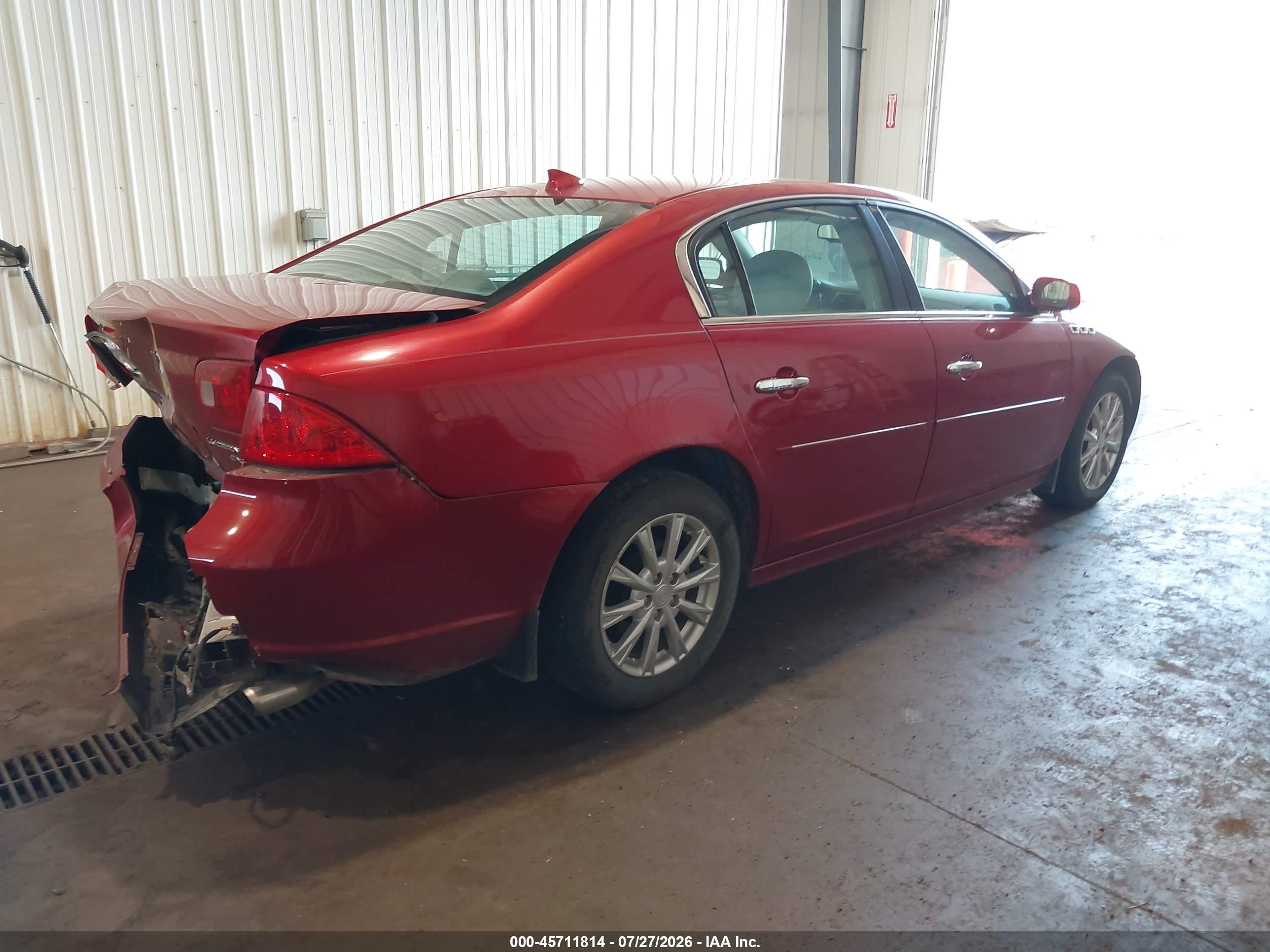 2011 Buick Lucerne Cxl Maroon vin: 1G4HC5EM2BU103222