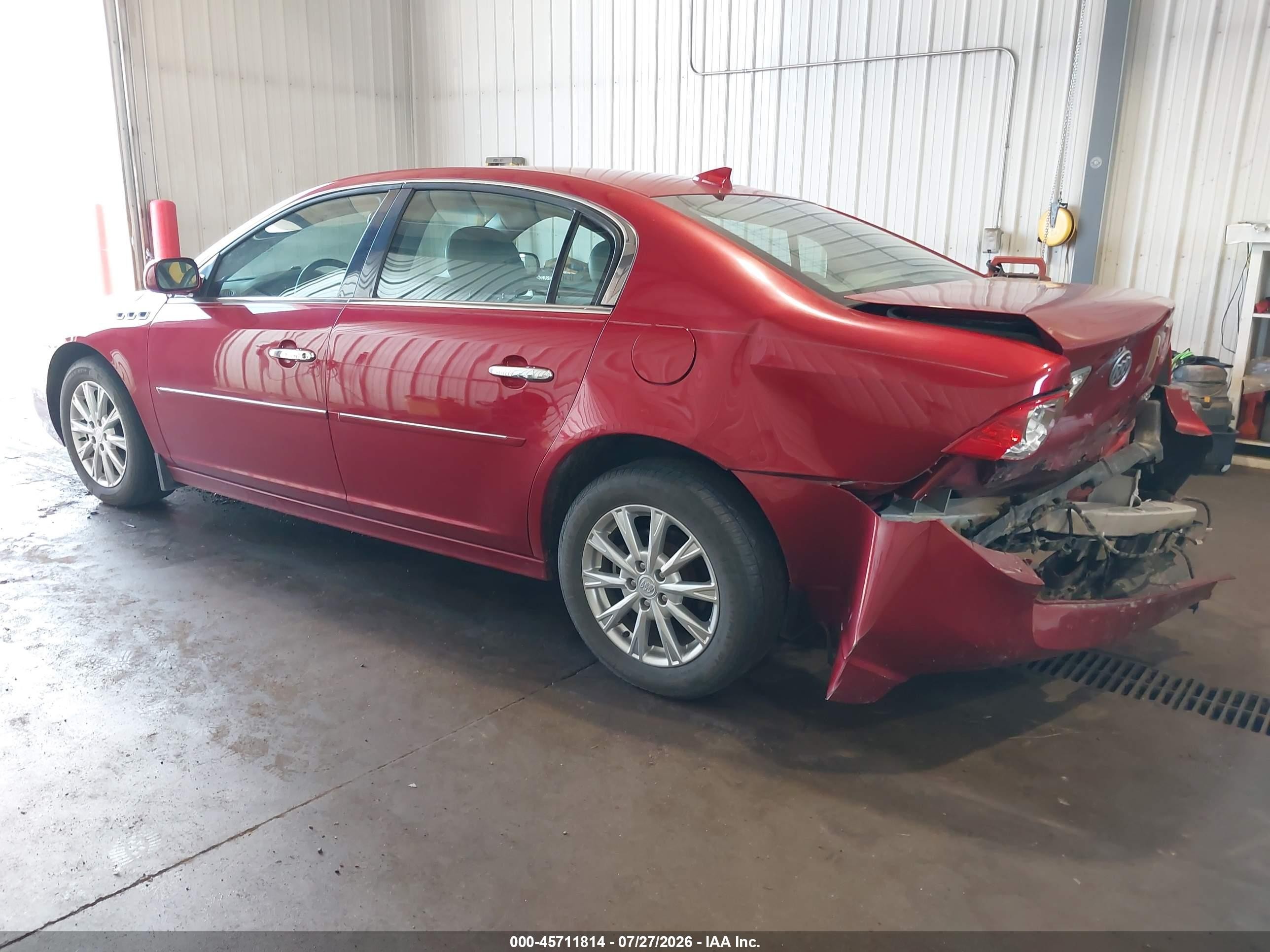 2011 Buick Lucerne Cxl Maroon vin: 1G4HC5EM2BU103222