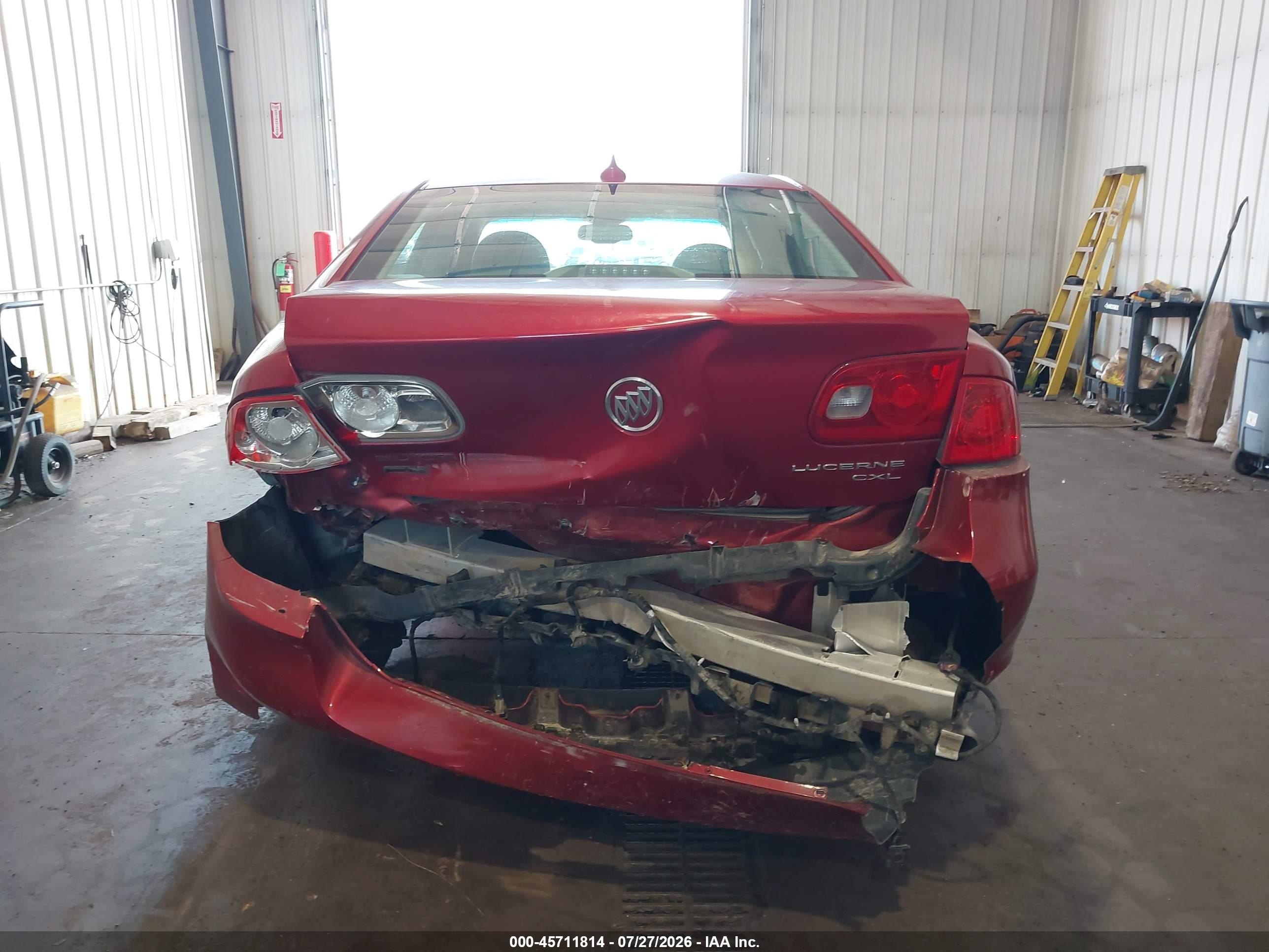 2011 Buick Lucerne Cxl Maroon vin: 1G4HC5EM2BU103222