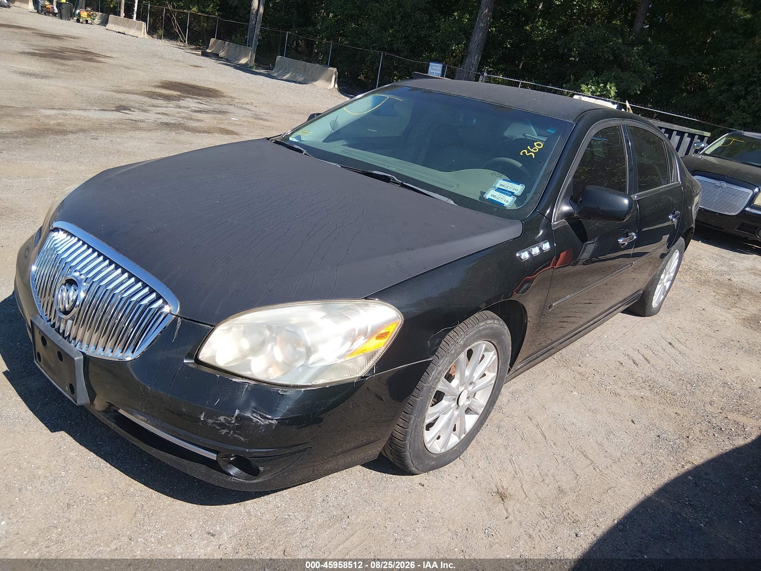 2011 Buick Lucerne Cxl Black vin: 1G4HC5EM2BU106704