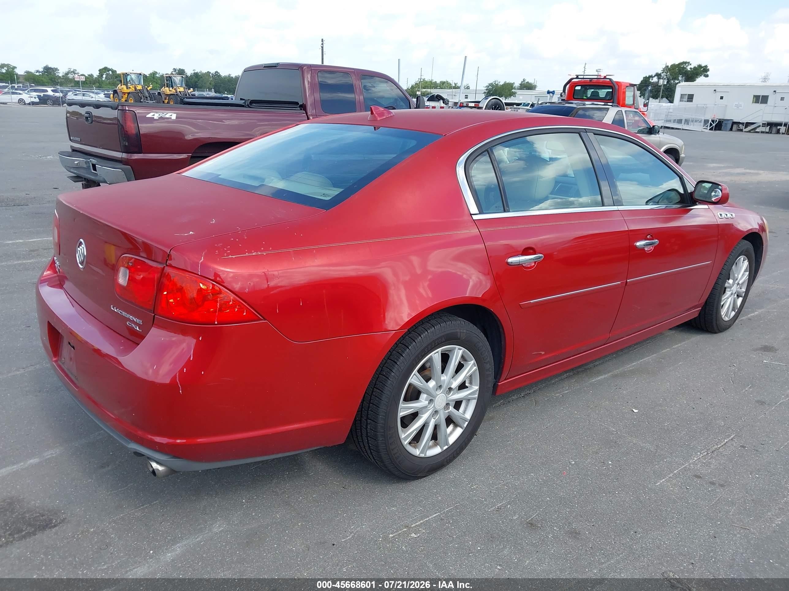 2011 Buick Lucerne Cxl Red vin: 1G4HC5EM2BU137080