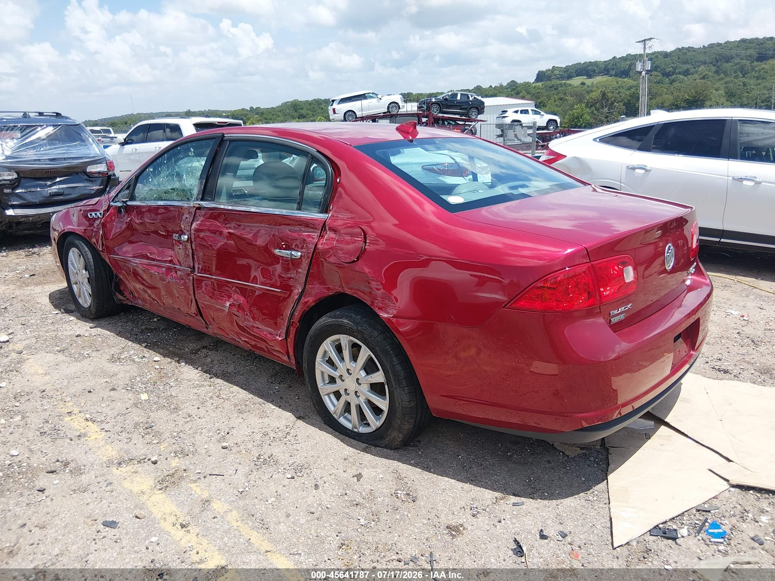 2011 Buick Lucerne Cxl Red vin: 1G4HC5EM2BU148385