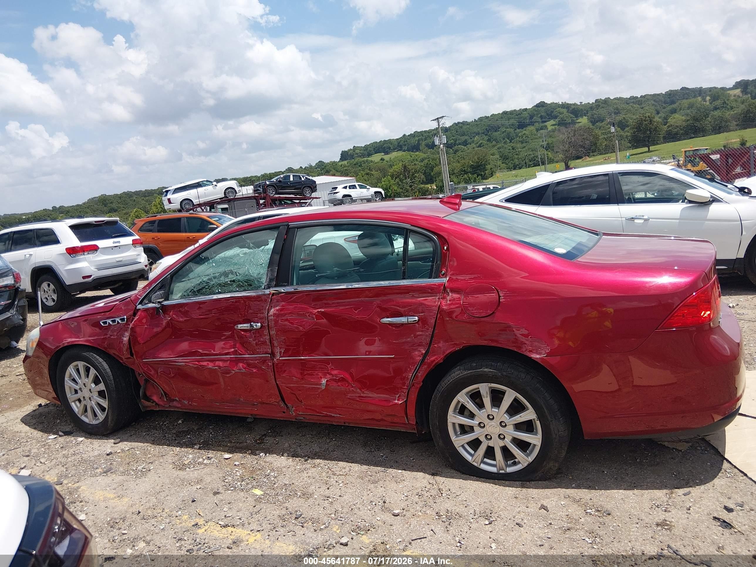2011 Buick Lucerne Cxl Red vin: 1G4HC5EM2BU148385