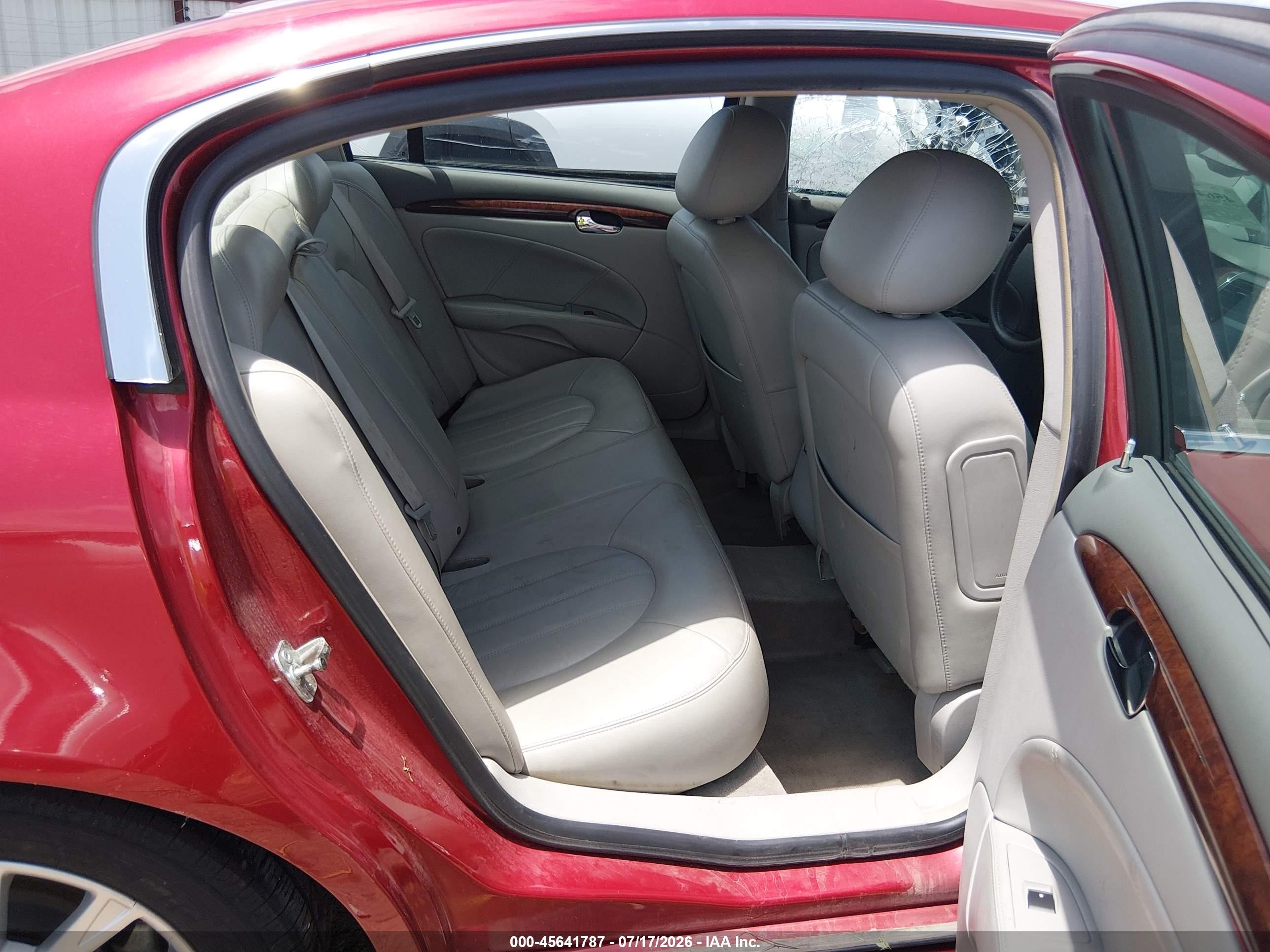 2011 Buick Lucerne Cxl Red vin: 1G4HC5EM2BU148385