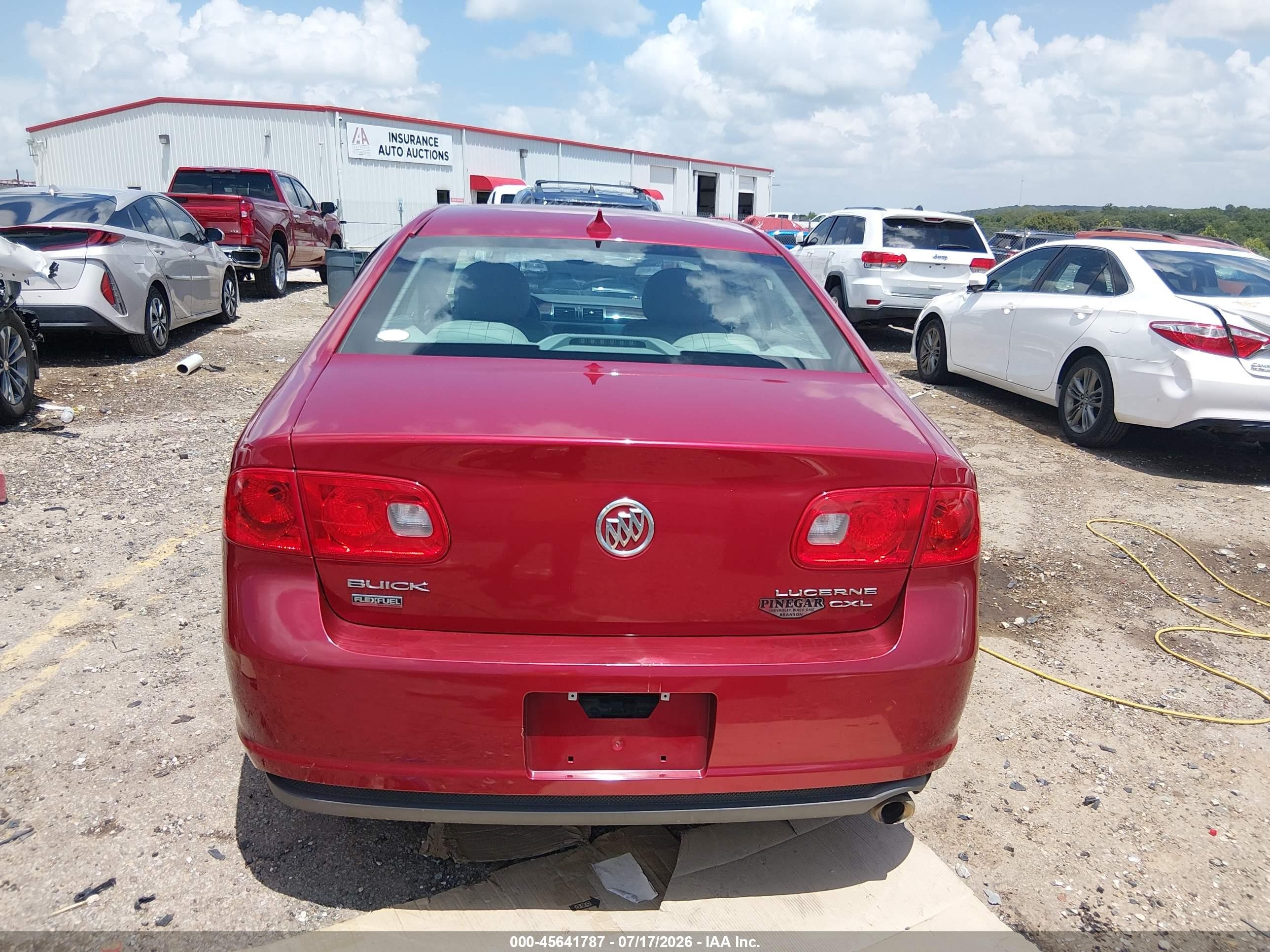 2011 Buick Lucerne Cxl Red vin: 1G4HC5EM2BU148385