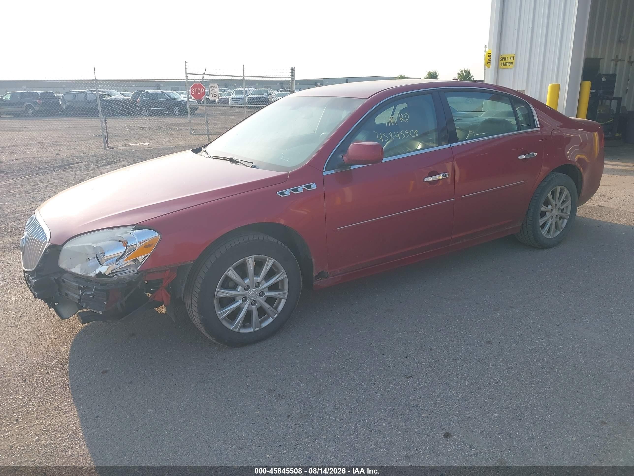 2011 Buick Lucerne Cxl Red vin: 1G4HC5EM2BU148936
