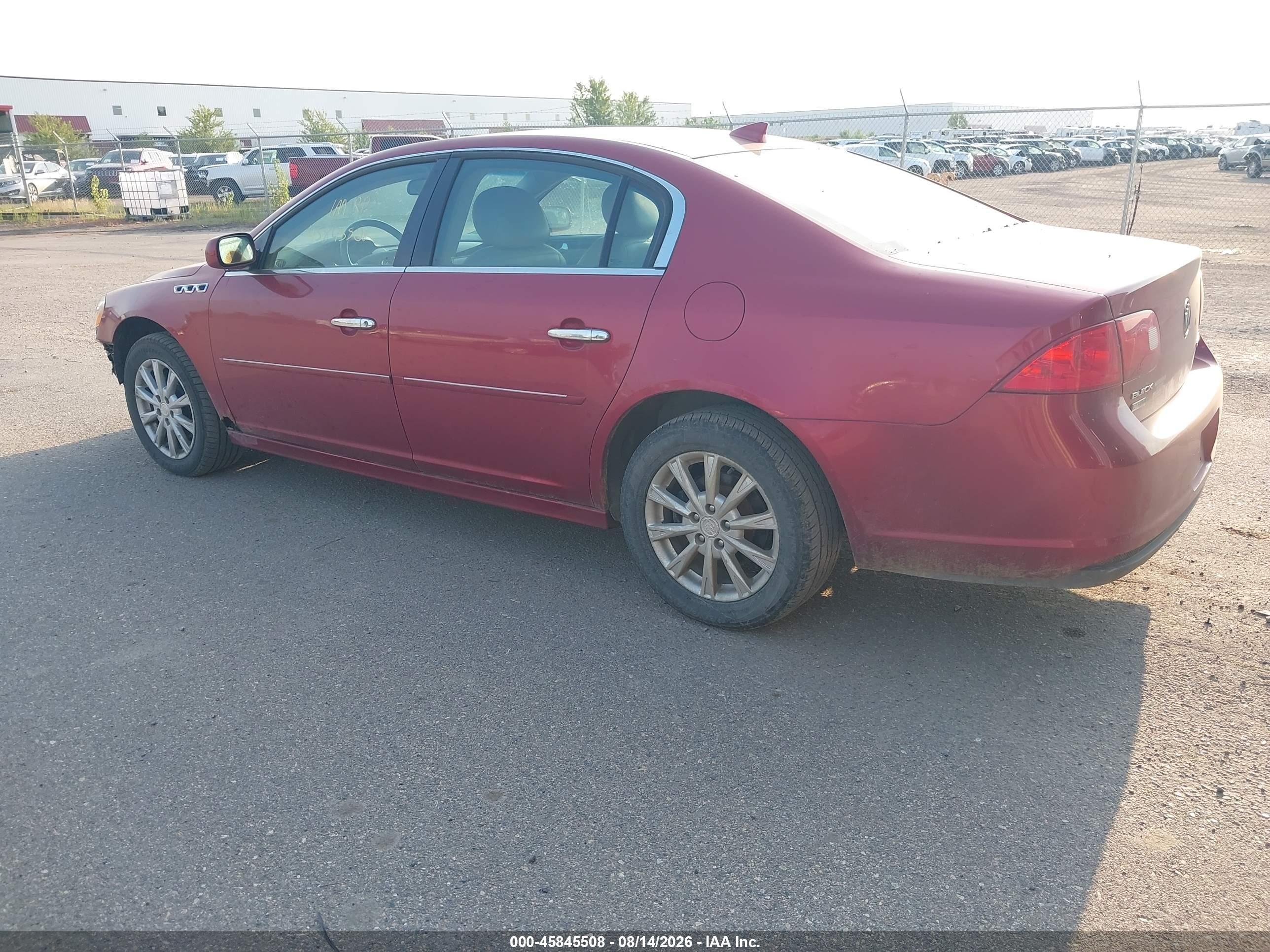 2011 Buick Lucerne Cxl Red vin: 1G4HC5EM2BU148936