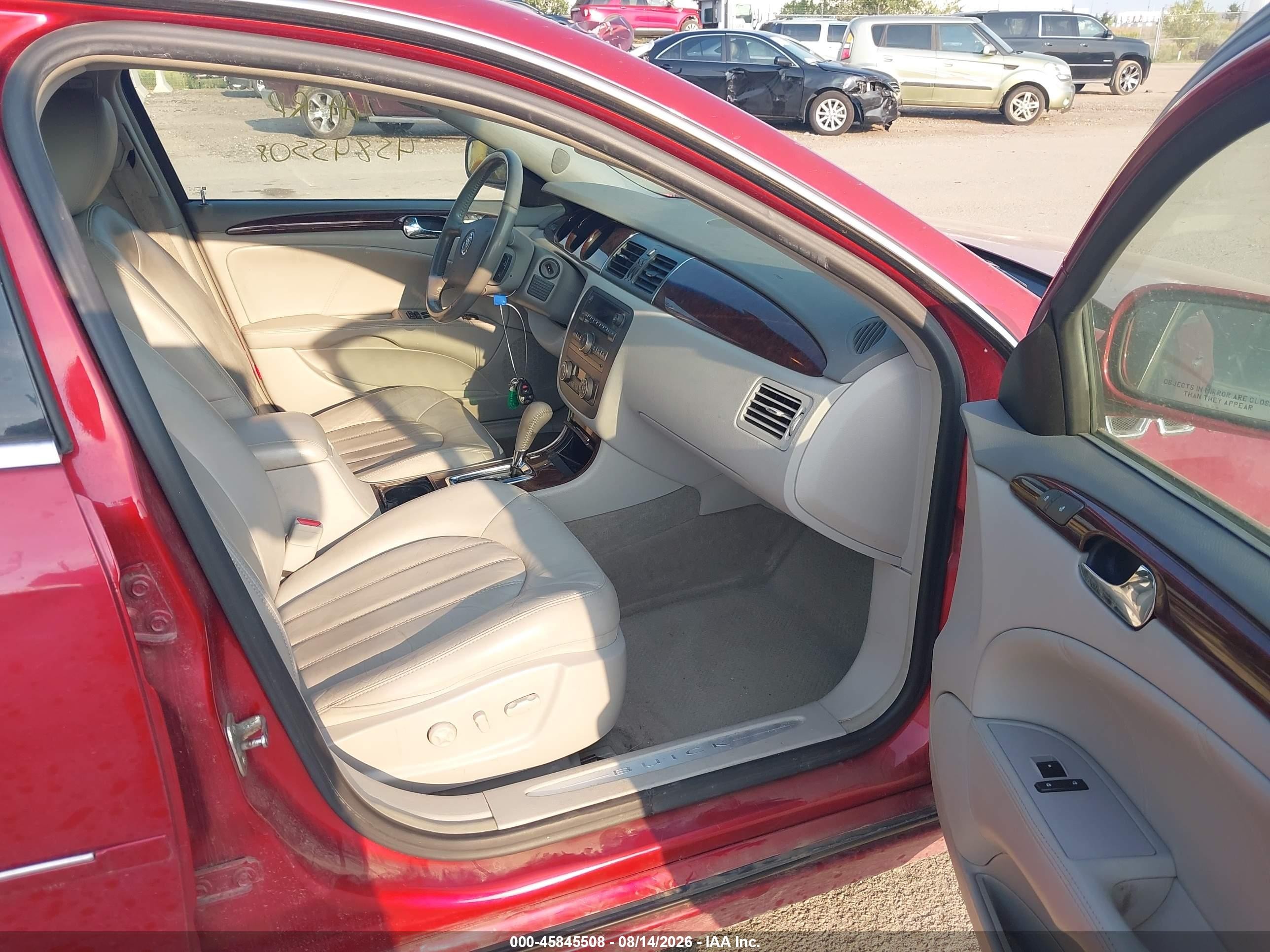 2011 Buick Lucerne Cxl Red vin: 1G4HC5EM2BU148936