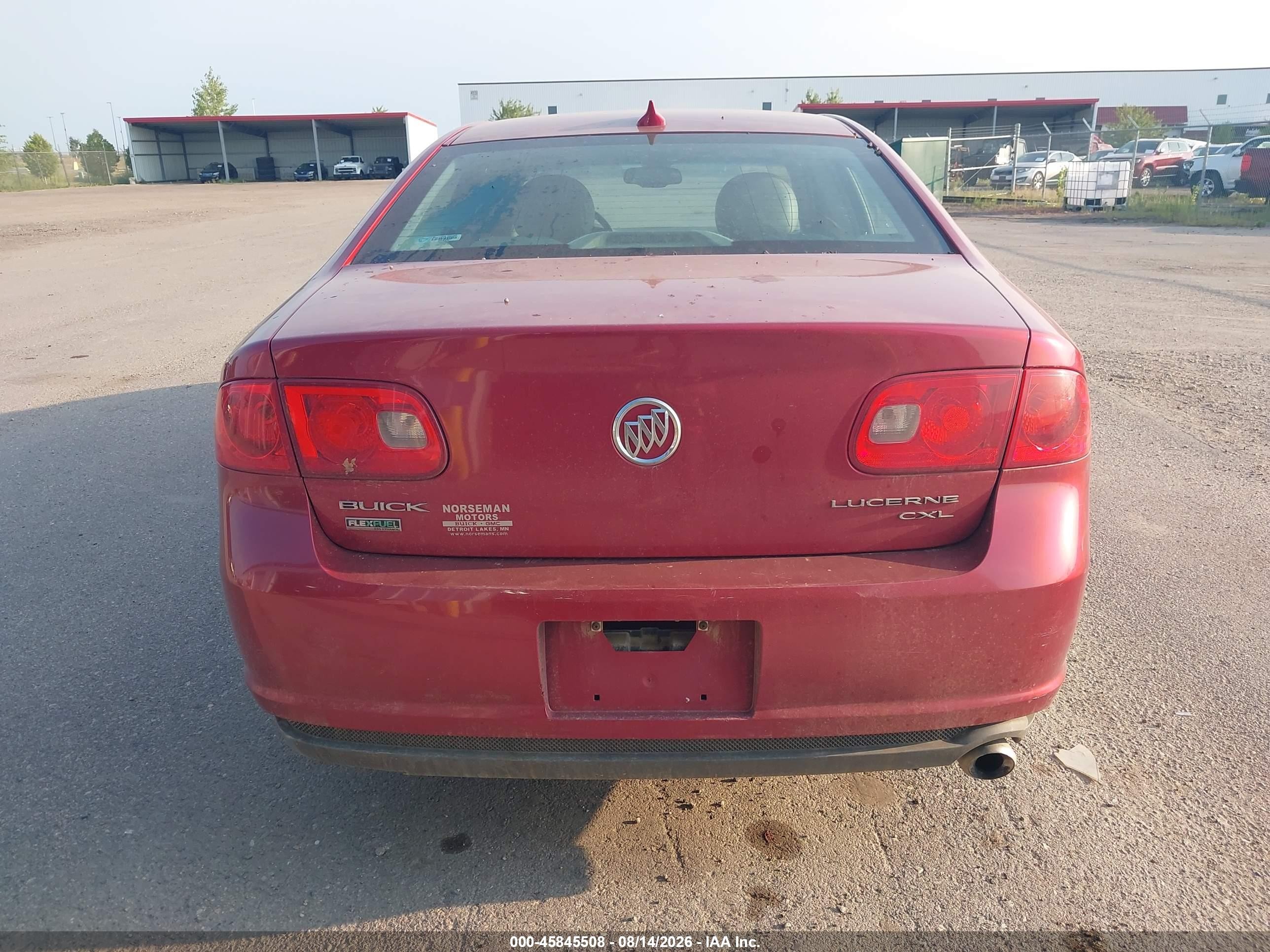 2011 Buick Lucerne Cxl Red vin: 1G4HC5EM2BU148936