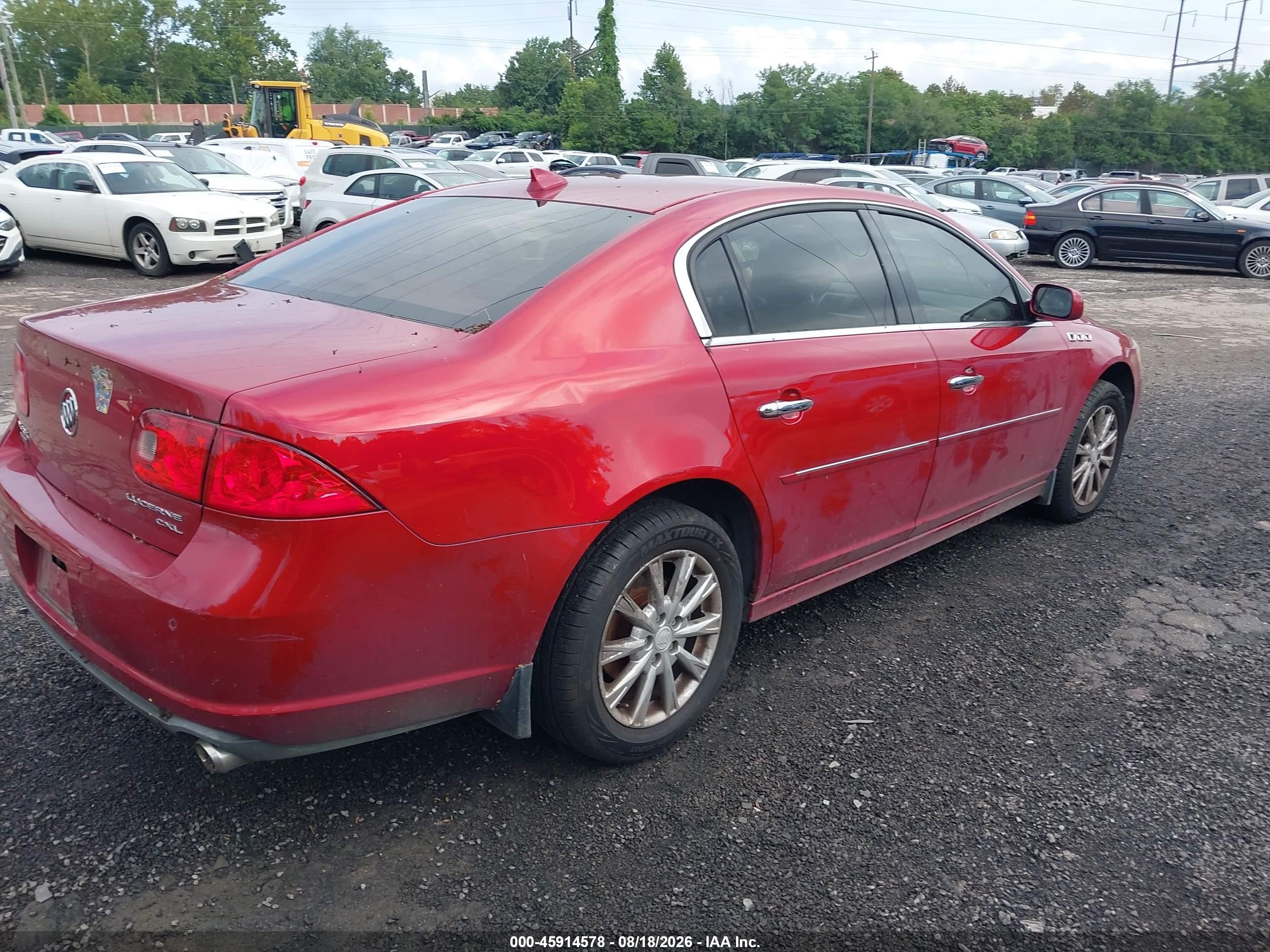 2011 Buick Lucerne Cxl Red vin: 1G4HC5EM3BU113483