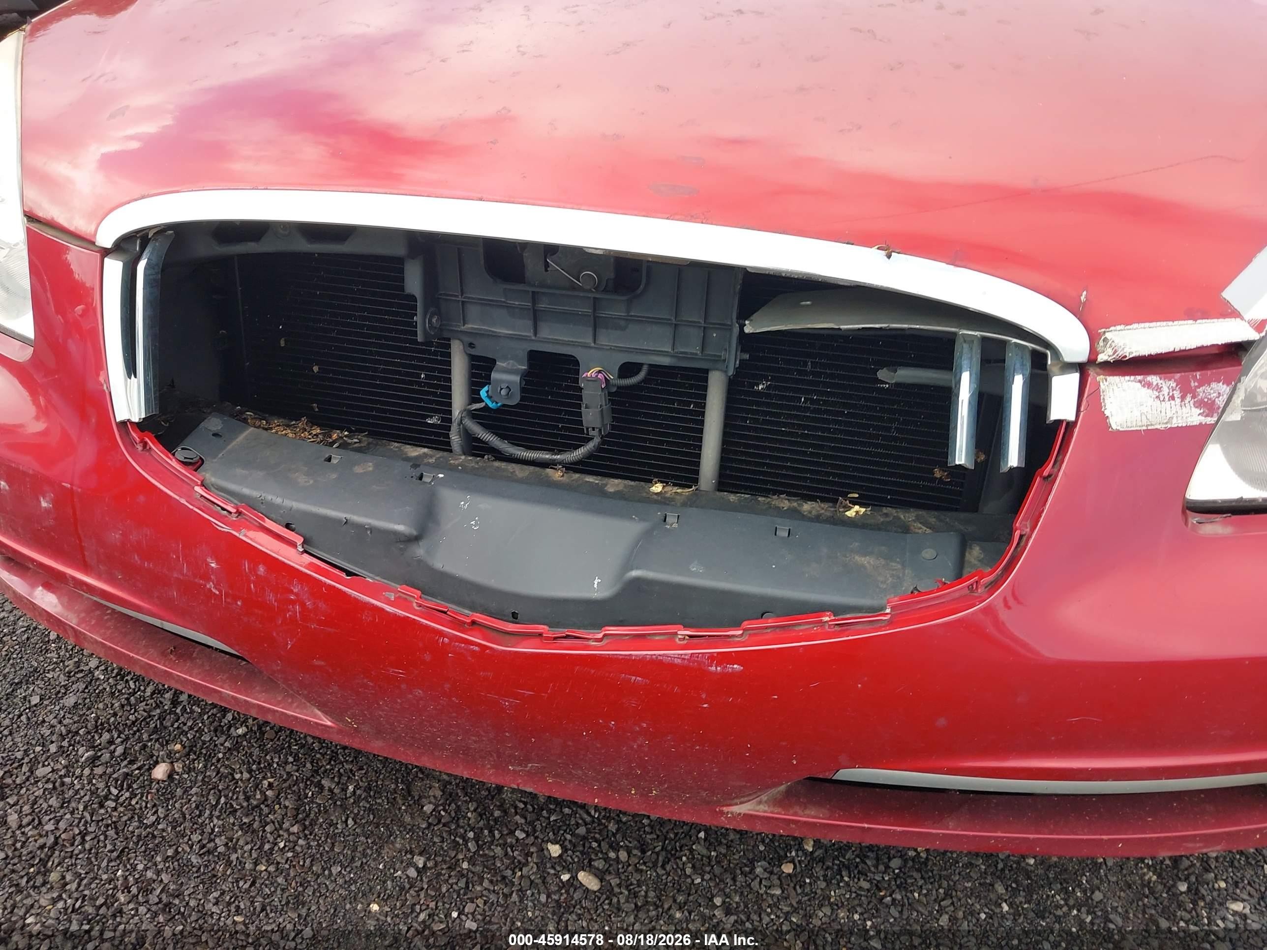 2011 Buick Lucerne Cxl Red vin: 1G4HC5EM3BU113483