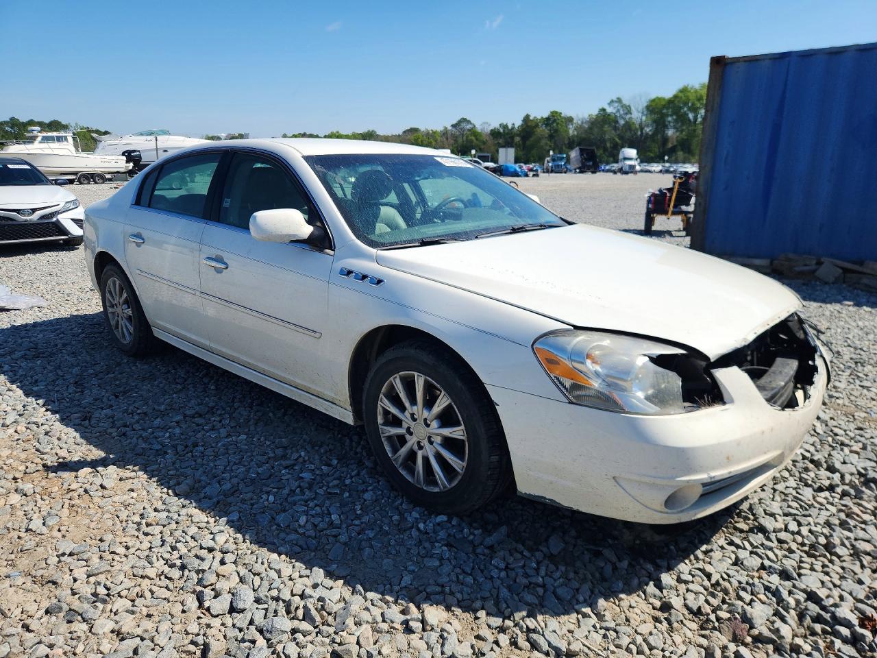 2011 Buick Lucerne Cxl White vin: 1G4HC5EM3BU139176
