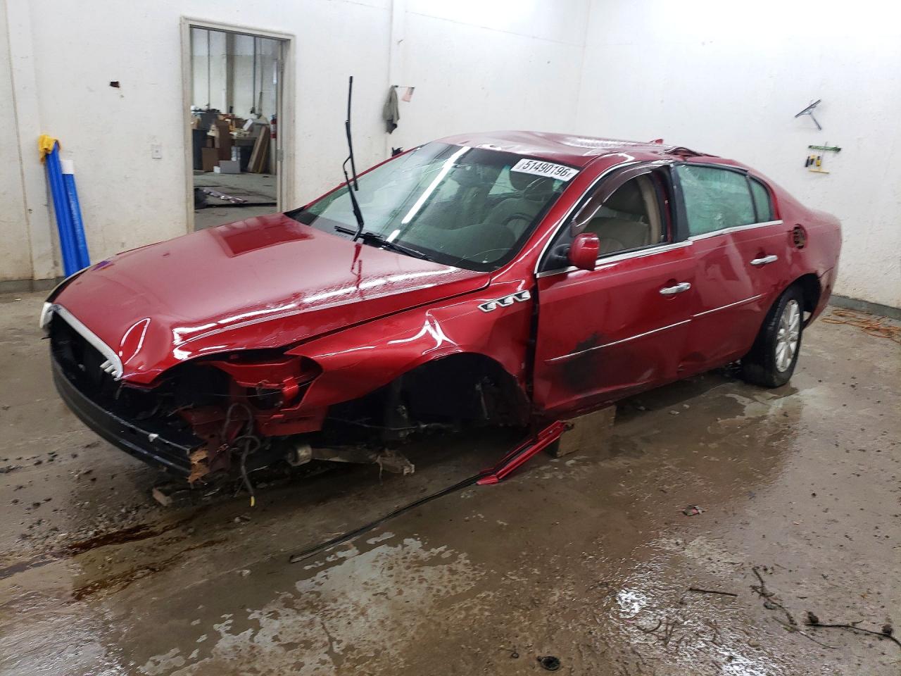 2010 Buick Lucerne Cxl Red vin: 1G4HC5EM4AU101535