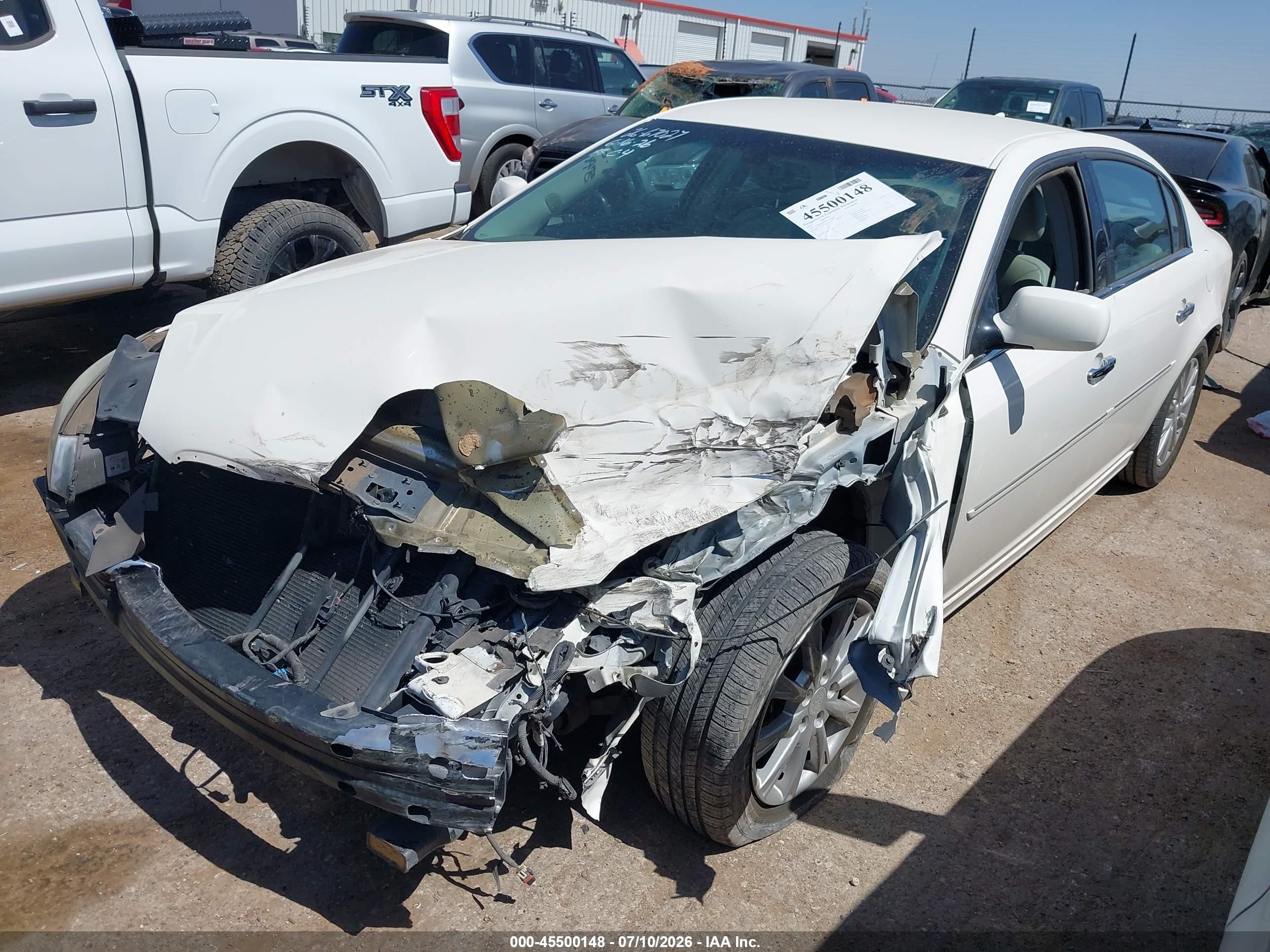 2011 Buick Lucerne Cxl White vin: 1G4HC5EM5BU110164
