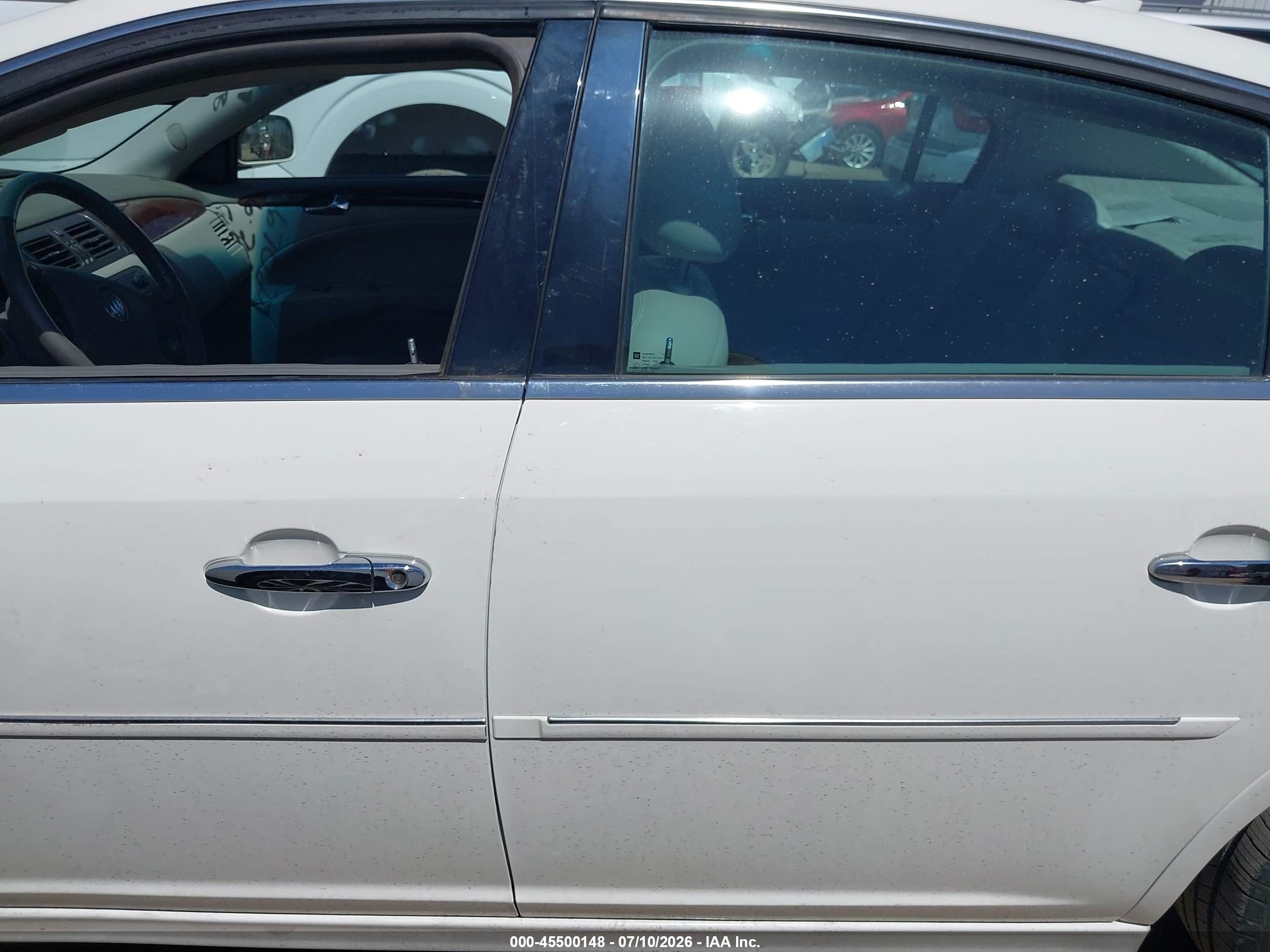 2011 Buick Lucerne Cxl White vin: 1G4HC5EM5BU110164