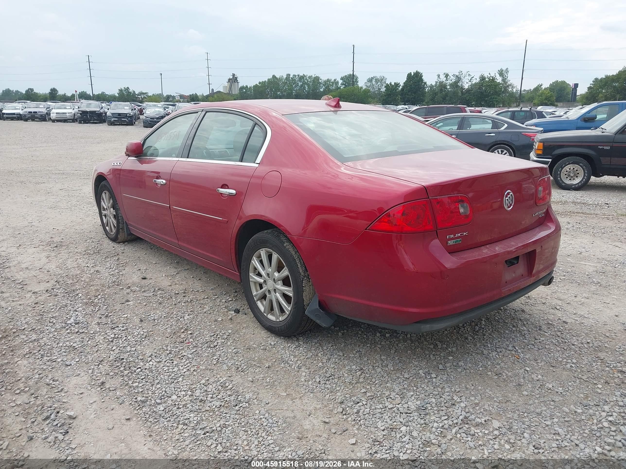 2011 Buick Lucerne Cxl Red vin: 1G4HC5EM5BU116532