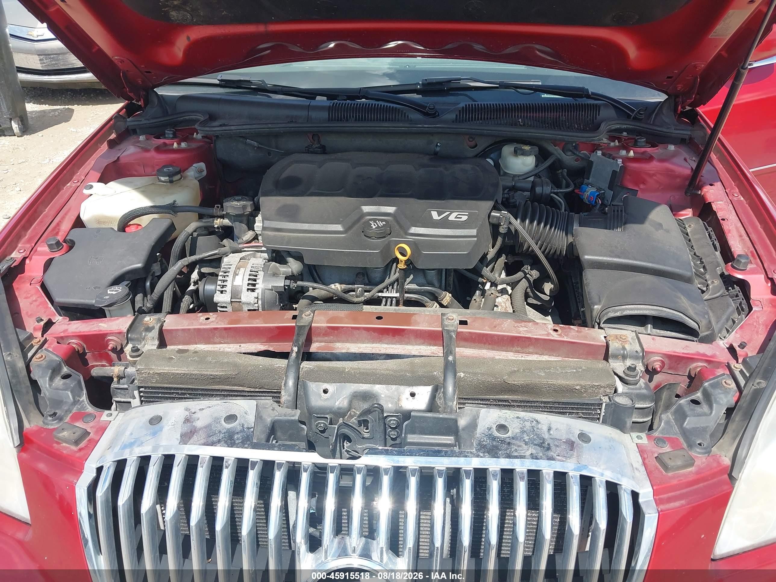 2011 Buick Lucerne Cxl Red vin: 1G4HC5EM5BU116532