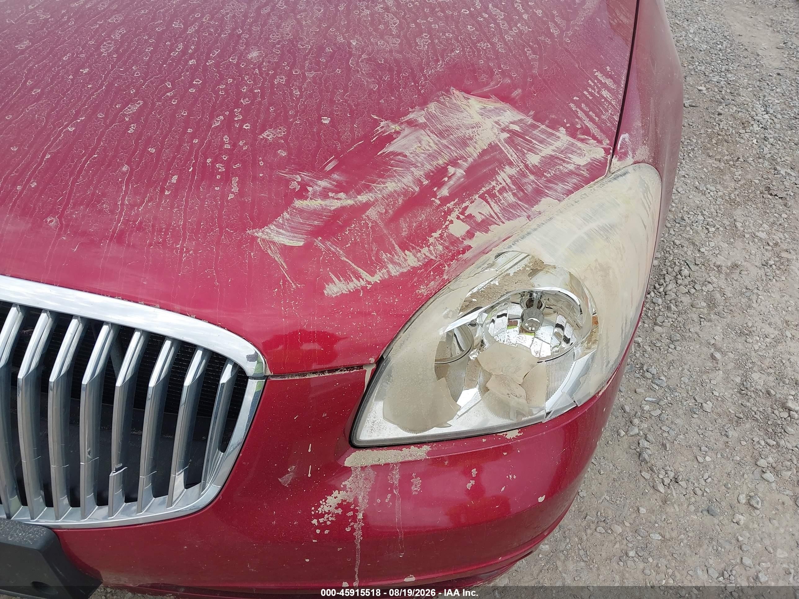 2011 Buick Lucerne Cxl Red vin: 1G4HC5EM5BU116532