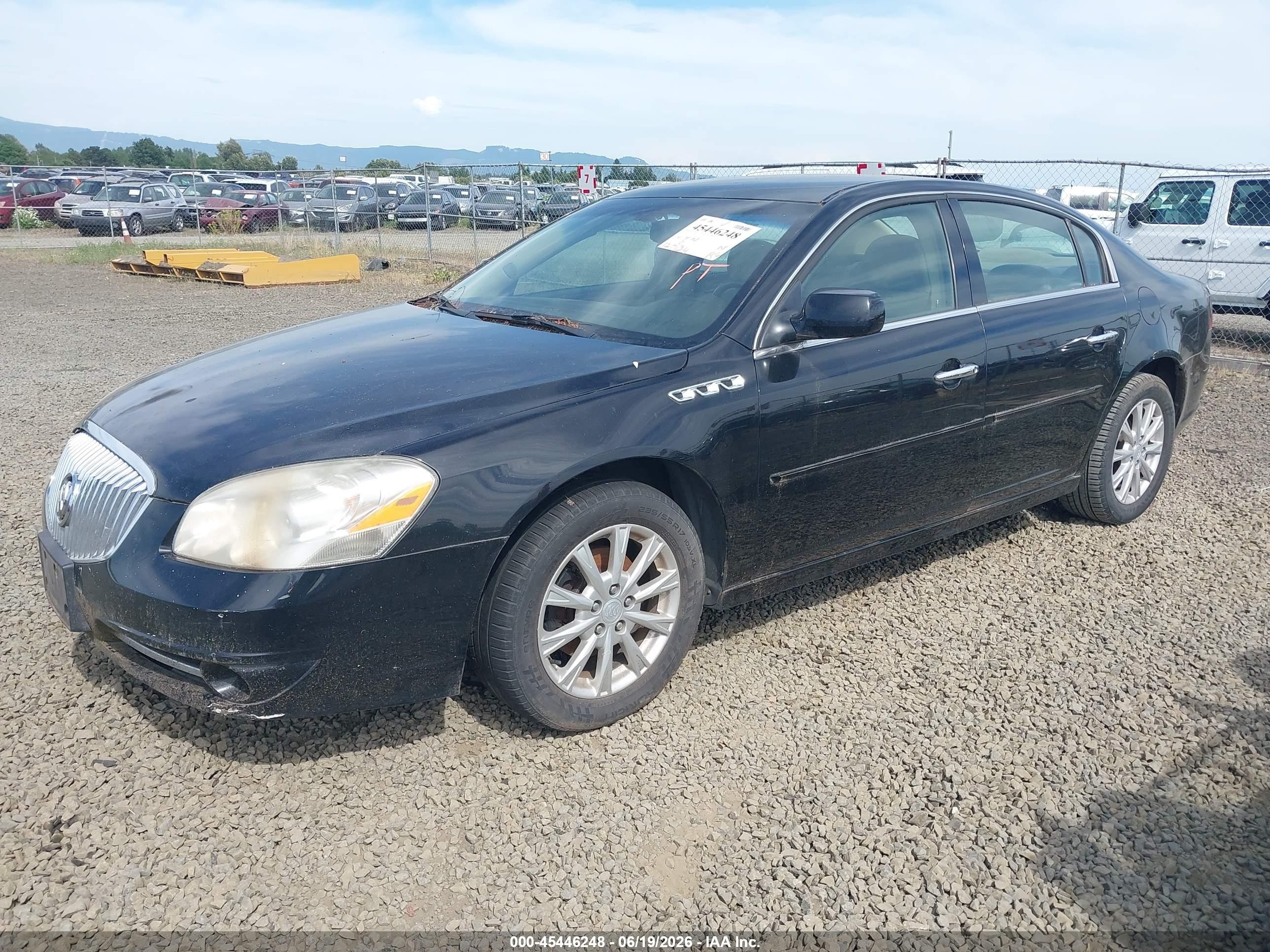 2010 Buick Lucerne Cxl Black vin: 1G4HC5EM6AU119275