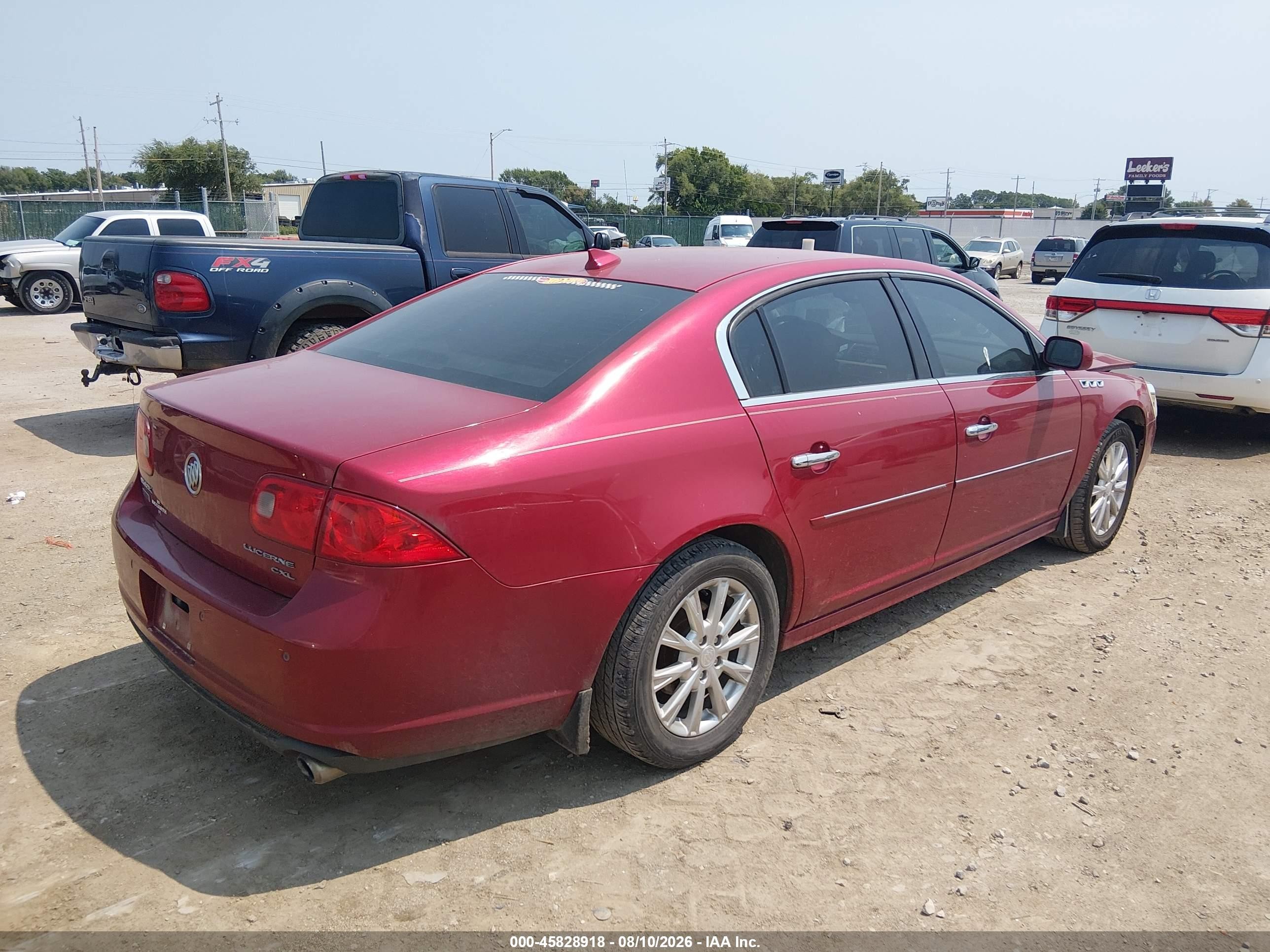 2011 Buick Lucerne Cxl Red vin: 1G4HC5EM6BU152567