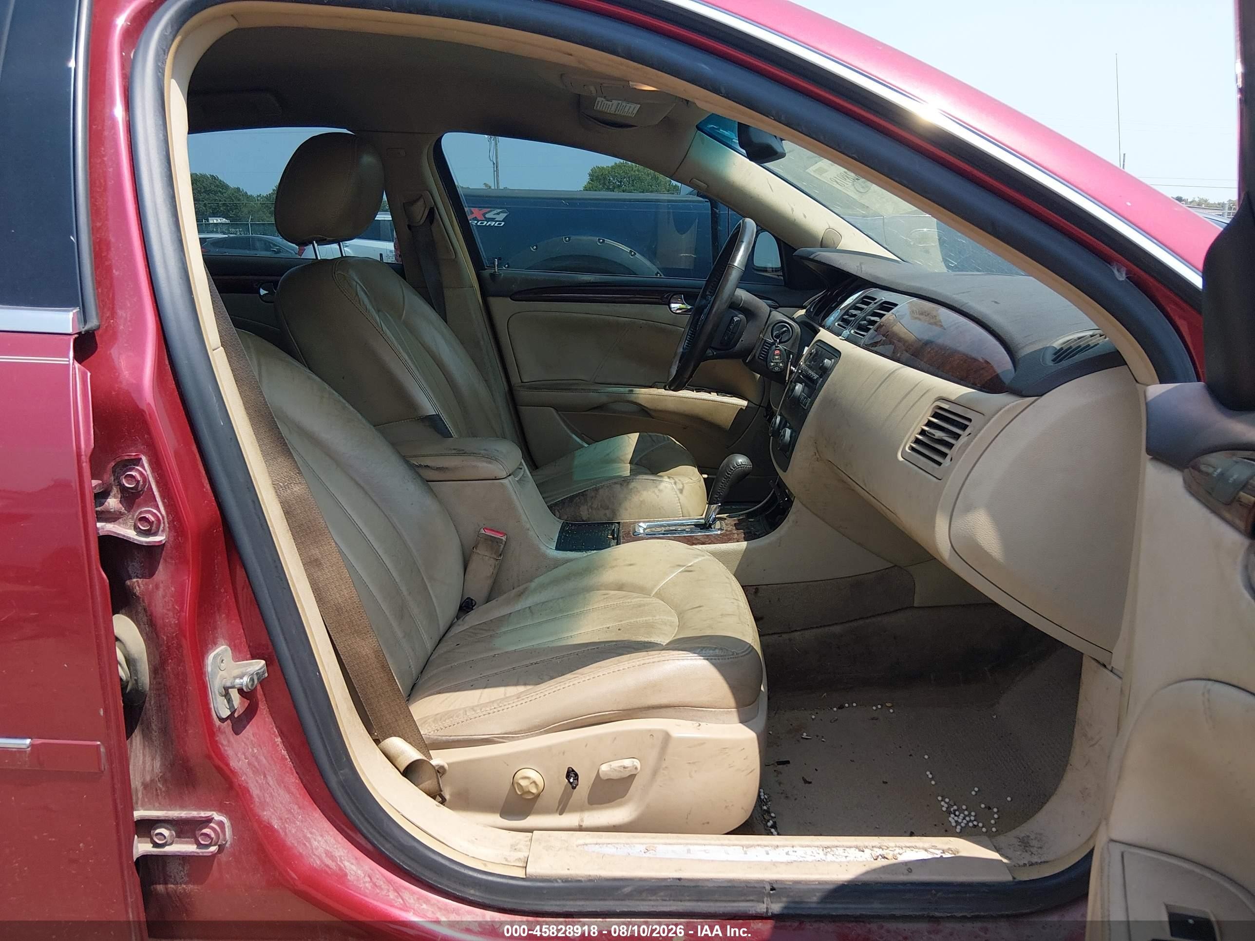 2011 Buick Lucerne Cxl Red vin: 1G4HC5EM6BU152567