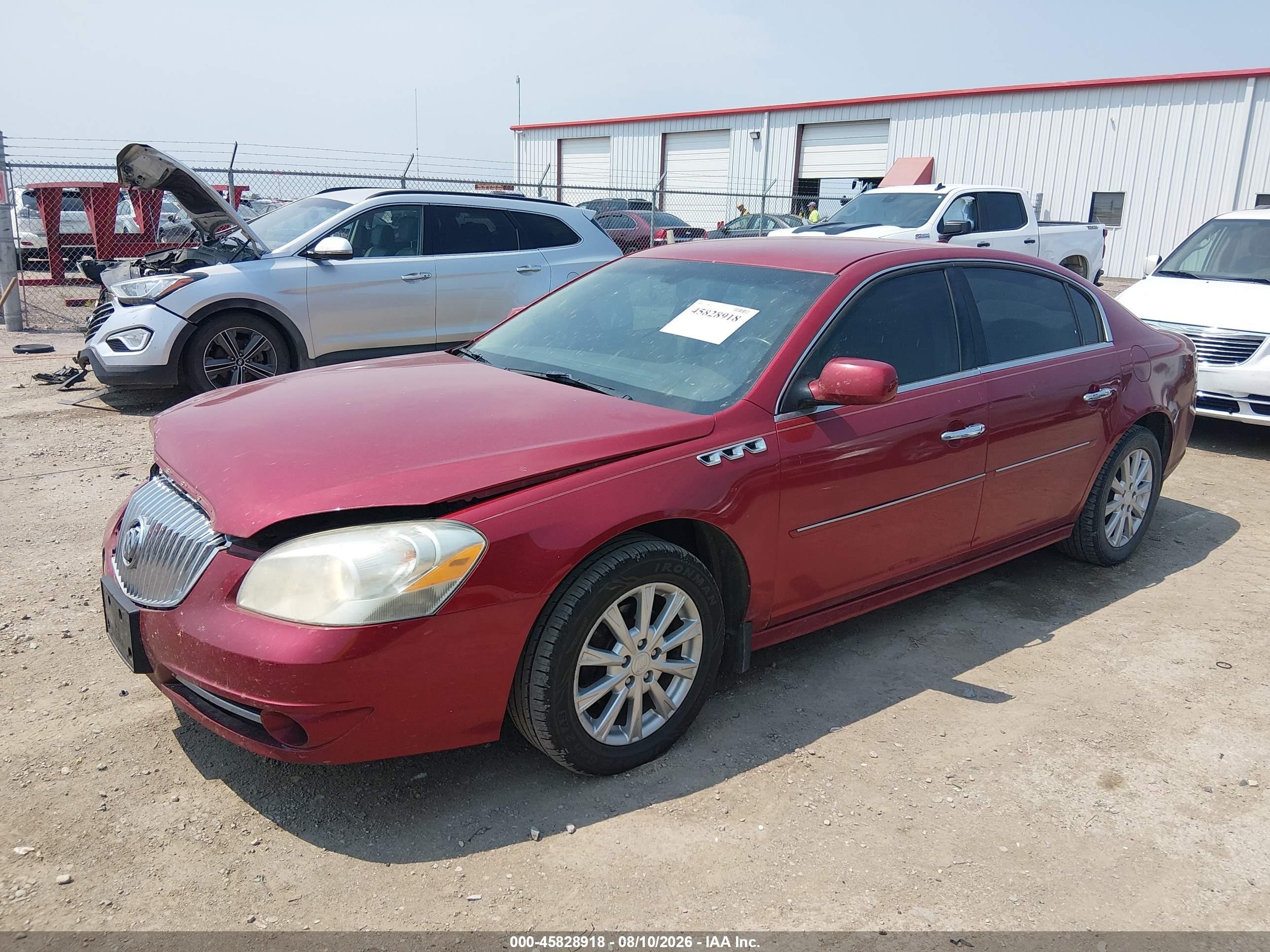 2011 Buick Lucerne Cxl Red vin: 1G4HC5EM6BU152567