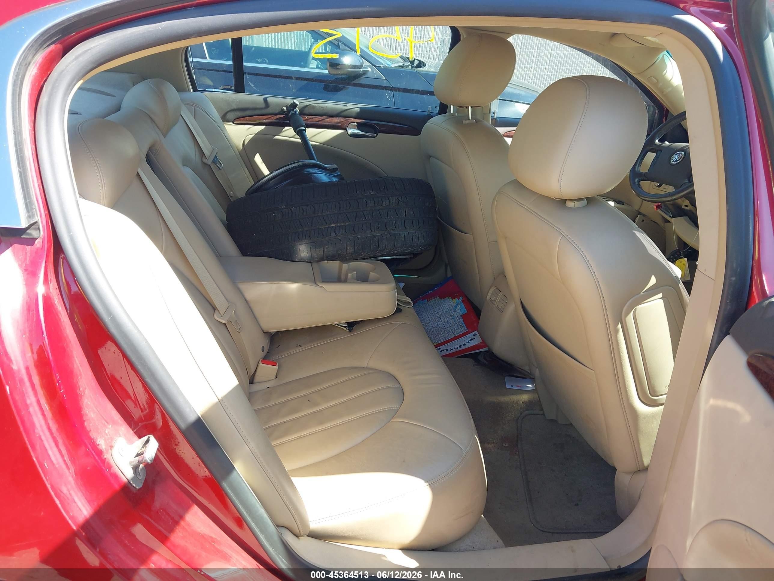 2011 Buick Lucerne Cxl Red vin: 1G4HC5EM7BU149323