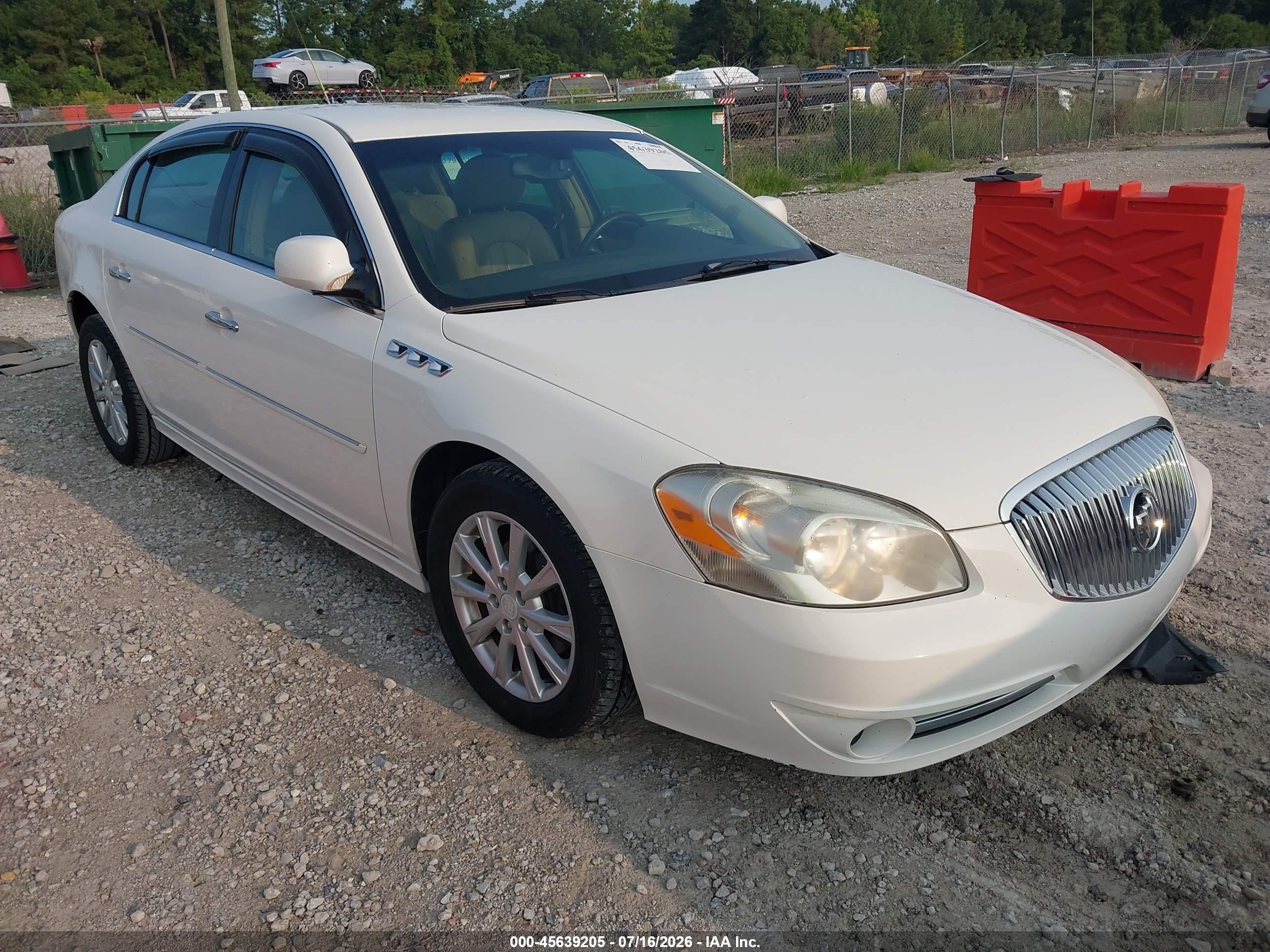 2011 Buick Lucerne Cxl White vin: 1G4HC5EM8BU134815