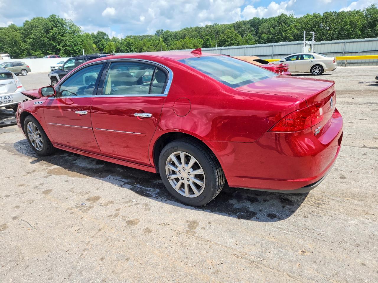 2010 Buick Lucerne Cxl Red vin: 1G4HC5EM9AU137799